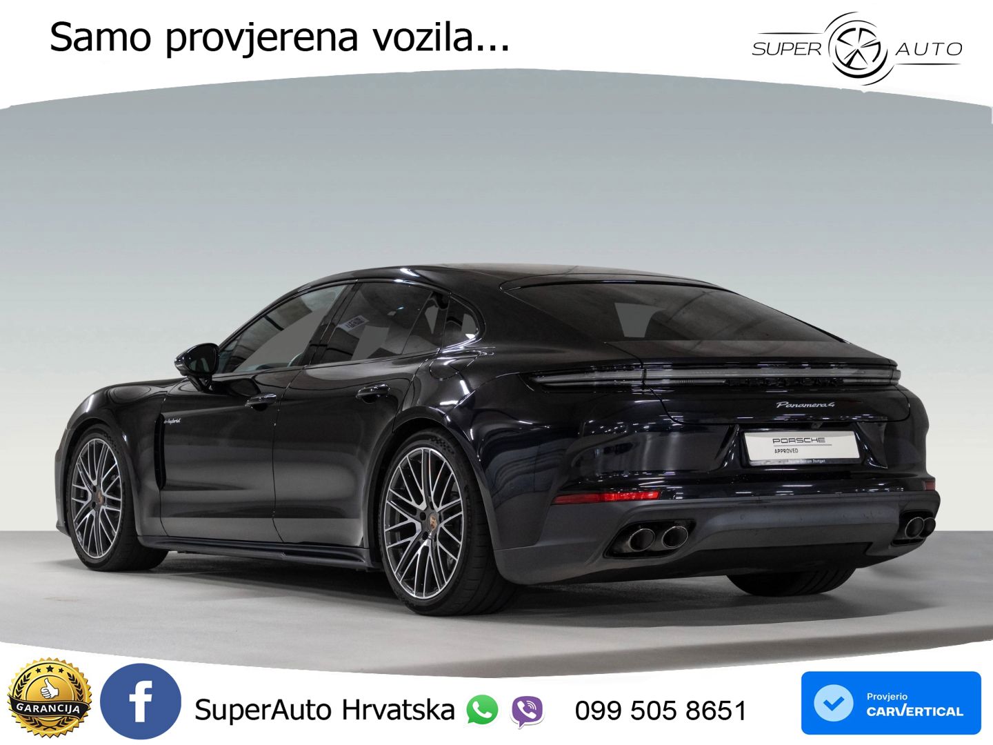 Porsche Panamera 4 2.9 V6 (470 KS) E-Hybrid PDK ACC+HEAD+4xGR SJED+360+PANO
