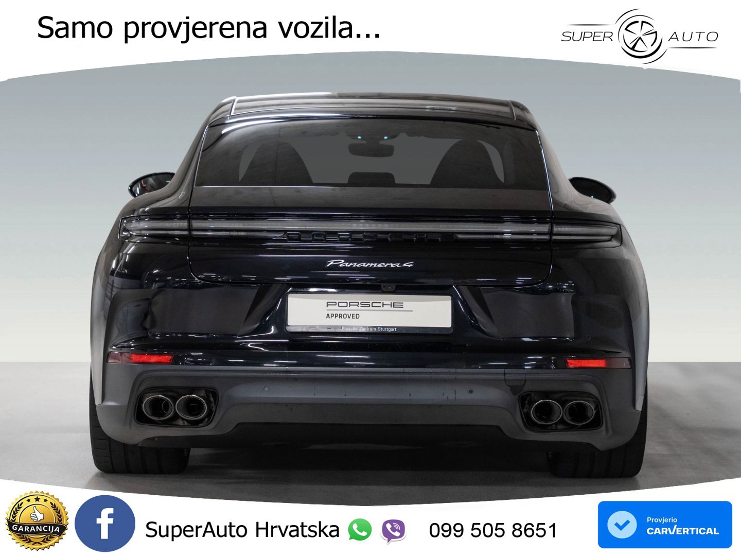 Porsche Panamera 4 2.9 V6 (470 KS) E-Hybrid PDK ACC+HEAD+4xGR SJED+360+PANO