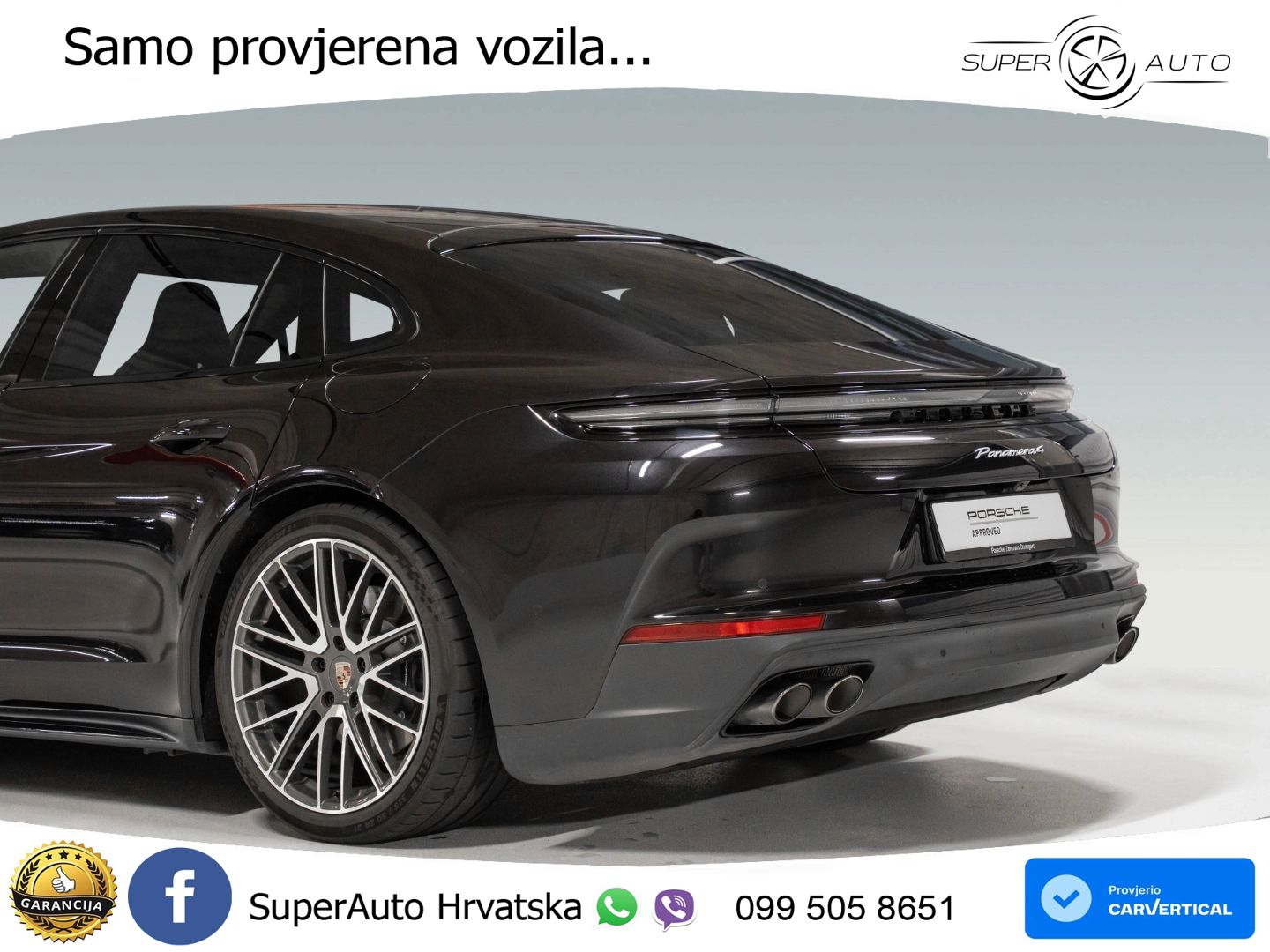 Porsche Panamera 4 2.9 V6 (470 KS) E-Hybrid PDK ACC+HEAD+4xGR SJED+360+PANO