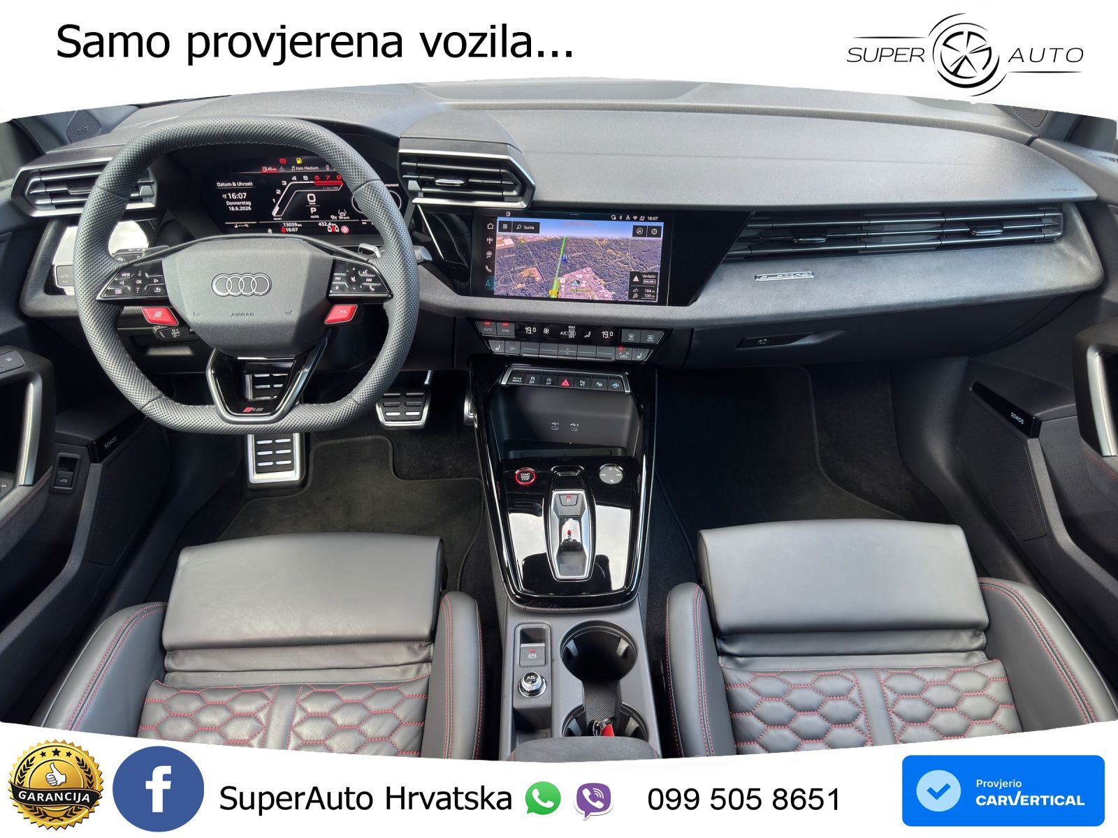Audi RS3 Sedan 2.5 TFSI (400 KS) quattro S tronic LED+GR SJED+ACC