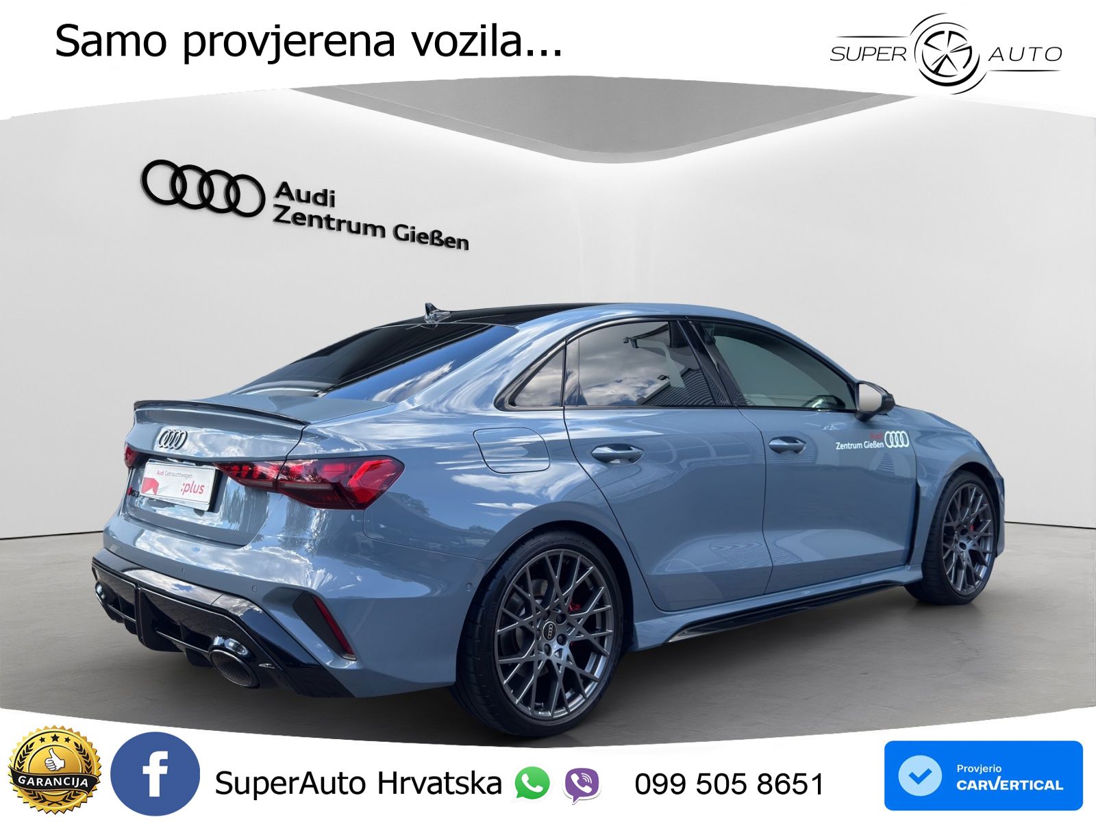 Audi RS3 Sedan 2.5 TFSI (400 KS) quattro S tronic LED+GR SJED+ACC