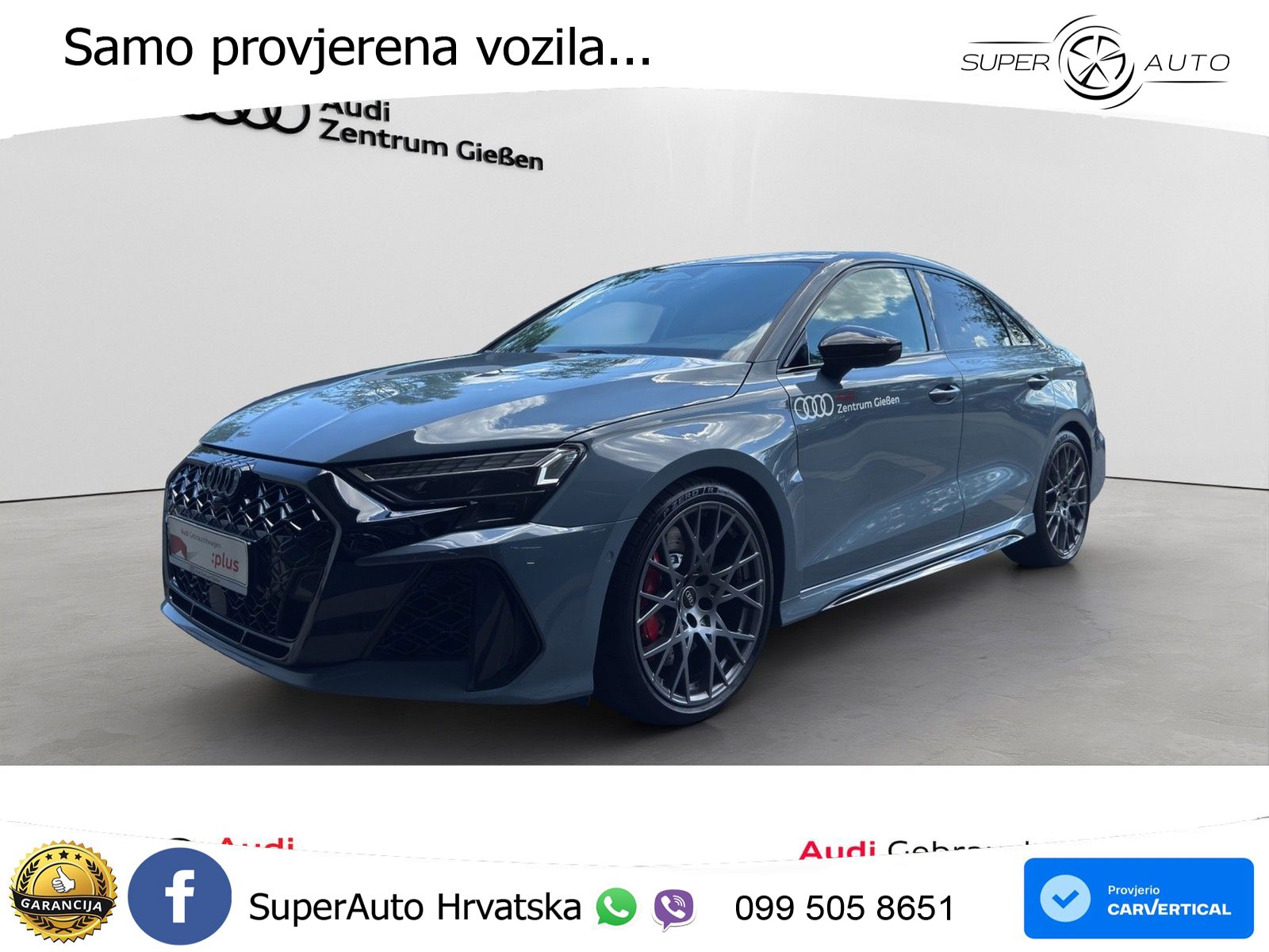 Audi RS3 Sedan 2.5 TFSI (400 KS) quattro S tronic LED+GR SJED+ACC