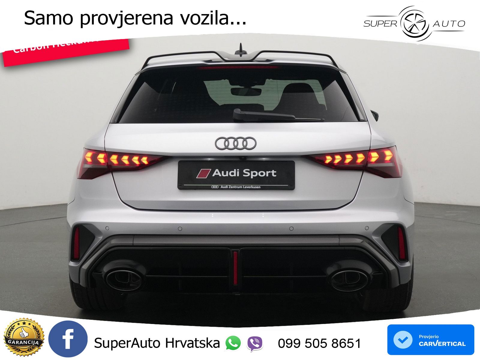 Audi RS3 Sportback 2.5 TFSI (400 KS) quattro S tronic LED+GR SJED+ACC
