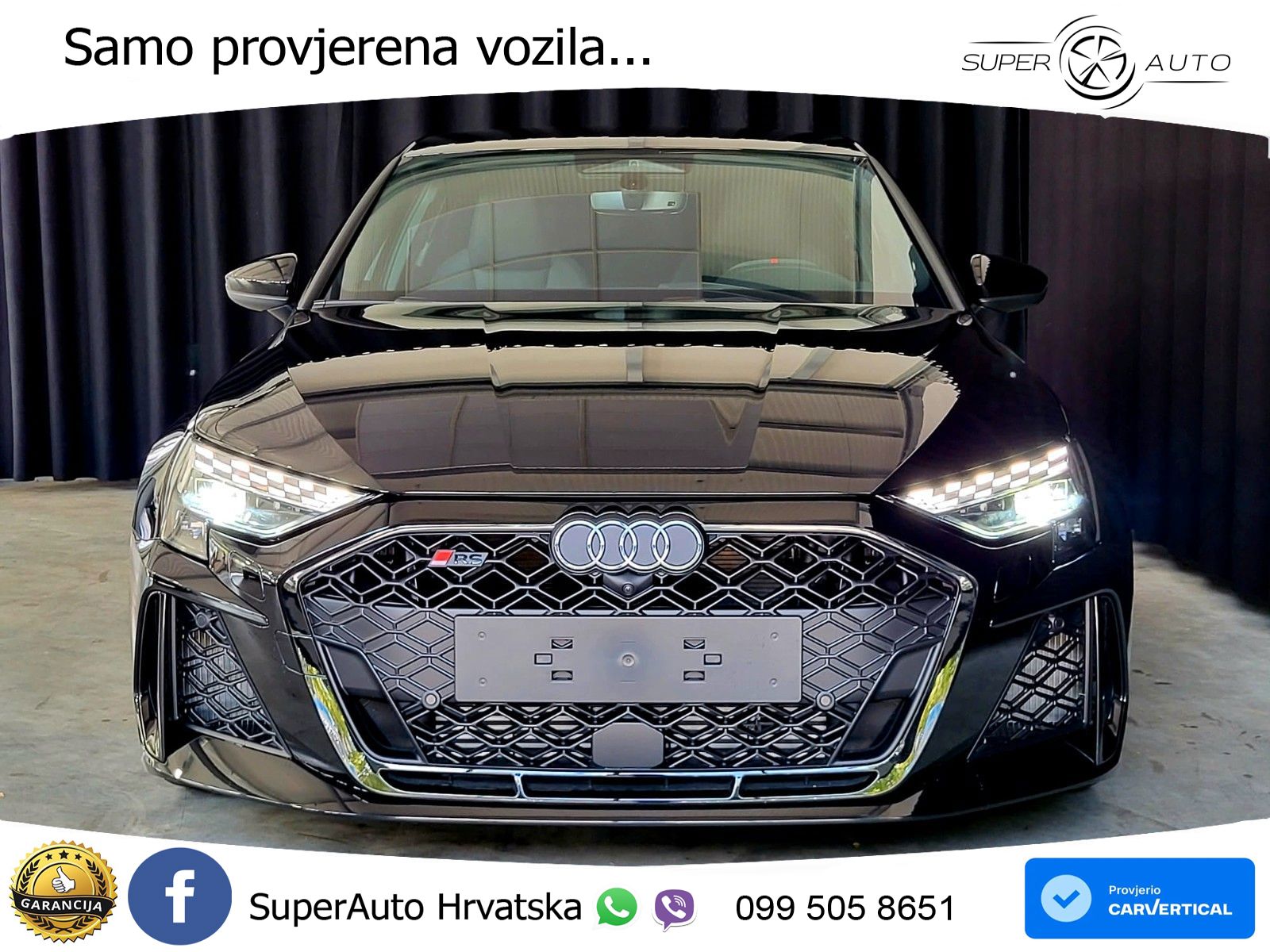 Audi RS3 Sedan 2.5 TFSI (400 KS) quattro S tronic LED+GR SJED+ACC