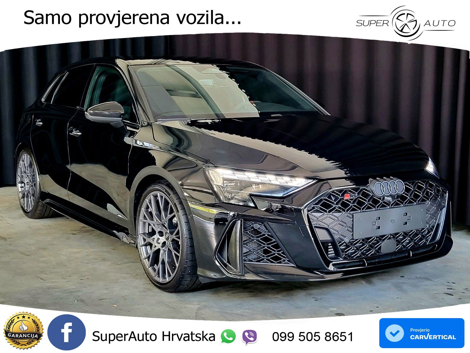 Audi RS3 Sedan 2.5 TFSI (400 KS) quattro S tronic LED+GR SJED+ACC