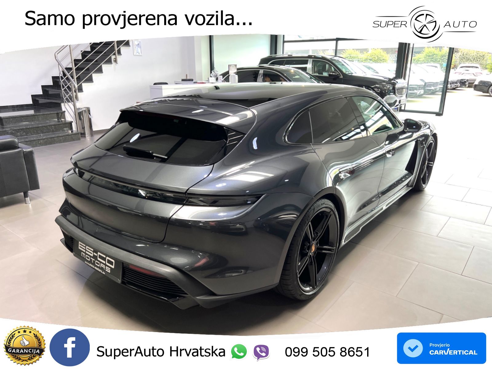 Porsche Taycan Sport Turismo GTS Performance Plus 93.4 kWh (598 KS)