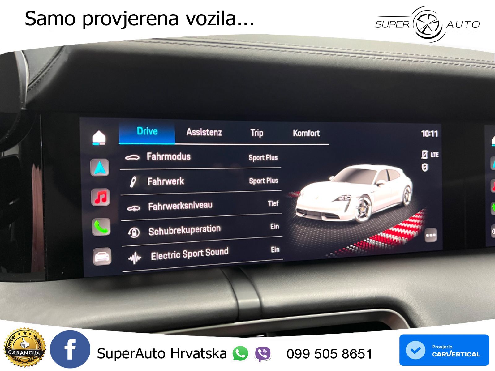 Porsche Taycan Sport Turismo GTS Performance Plus 93.4 kWh (598 KS)