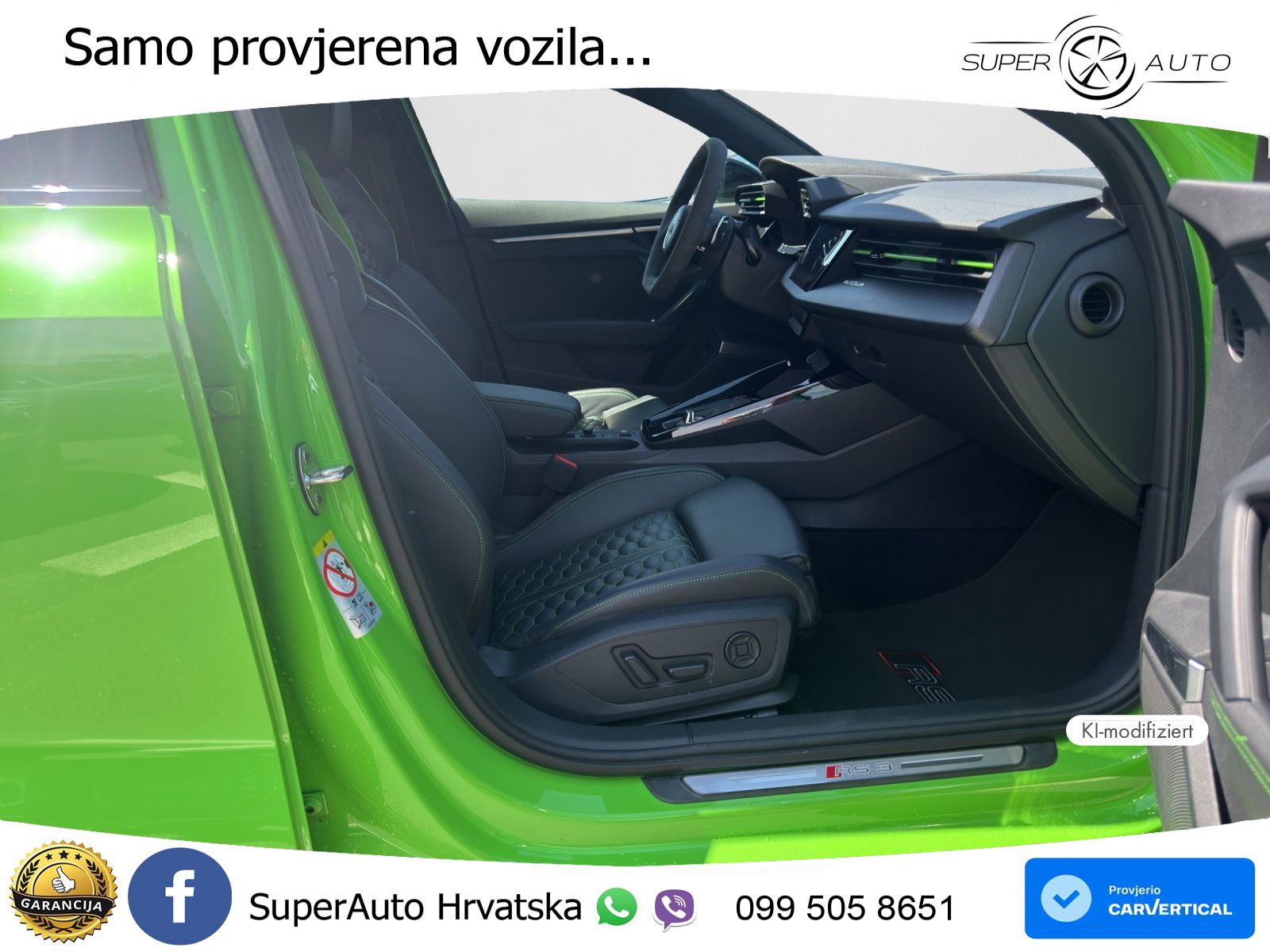 Audi RS3 Sportback 2.5 TFSI (400 KS) quattro S tronic LED+GR SJED+ACC
