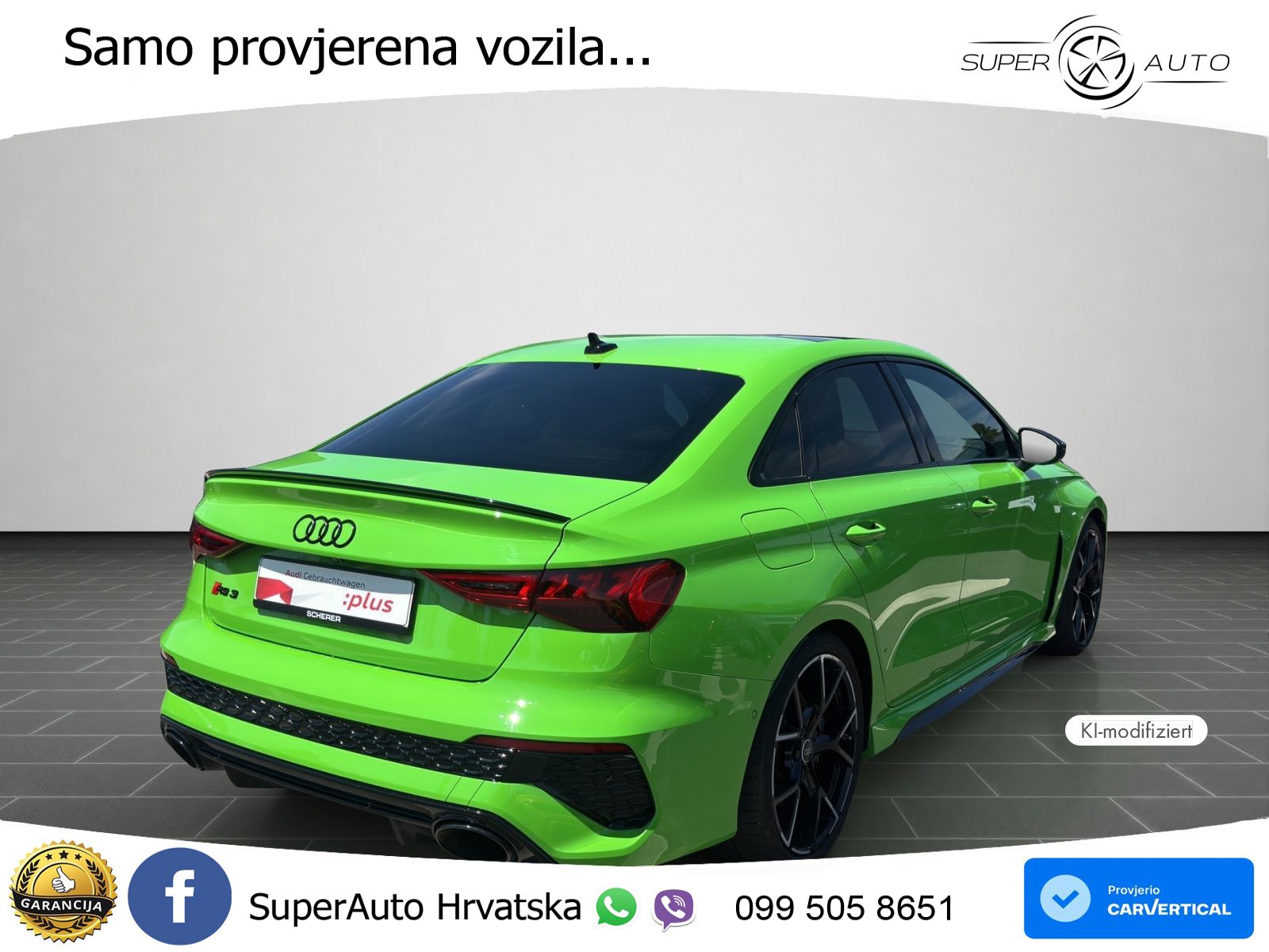 Audi RS3 Sportback 2.5 TFSI (400 KS) quattro S tronic LED+GR SJED+ACC