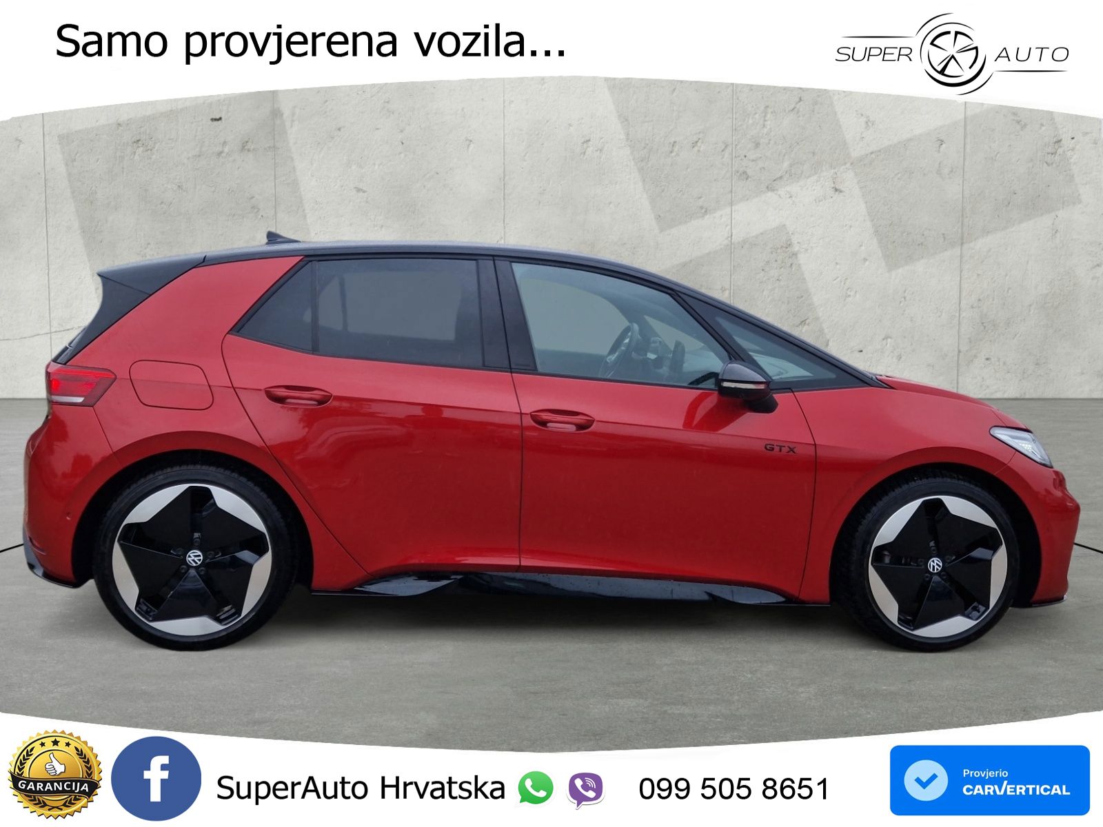 Volkswagen ID.3 GTX 84 kWh (286 KS) LED+GR SJED+ACC