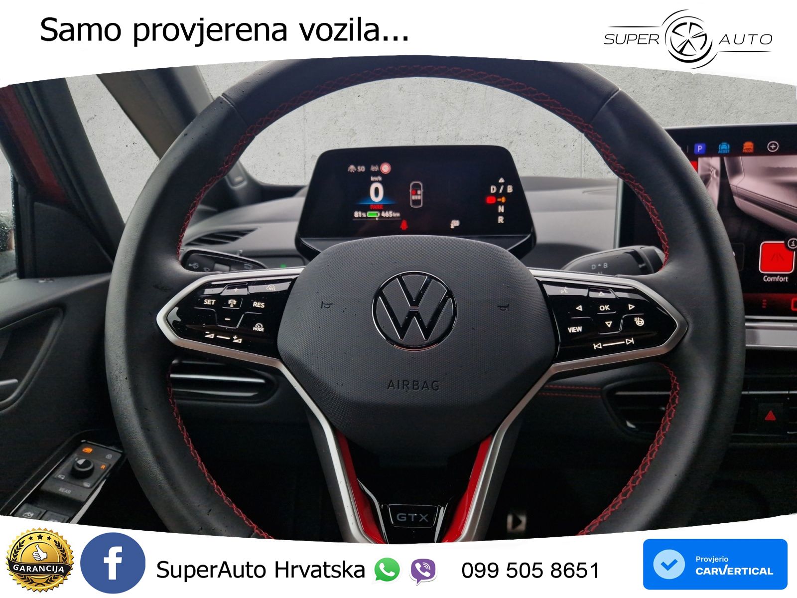 Volkswagen ID.3 GTX 84 kWh (286 KS) LED+GR SJED+ACC