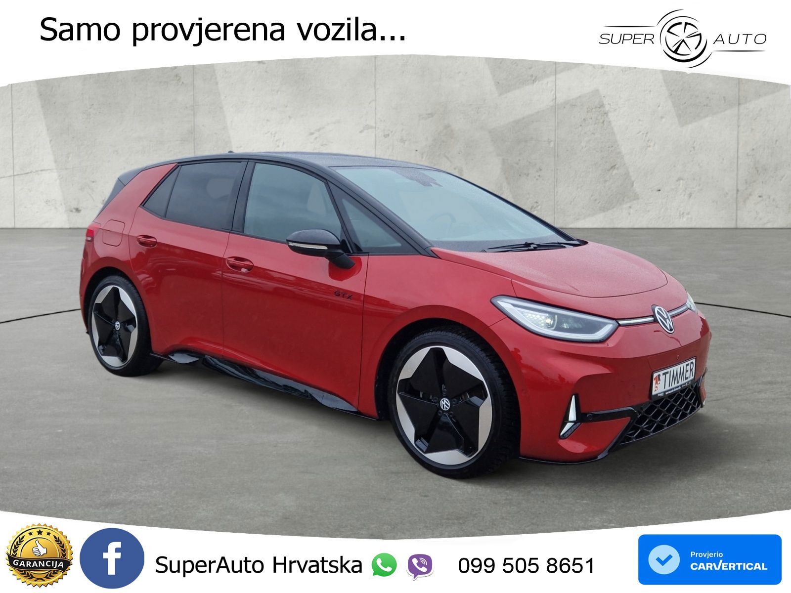 Volkswagen ID.3 GTX 84 kWh (286 KS) LED+GR SJED+ACC