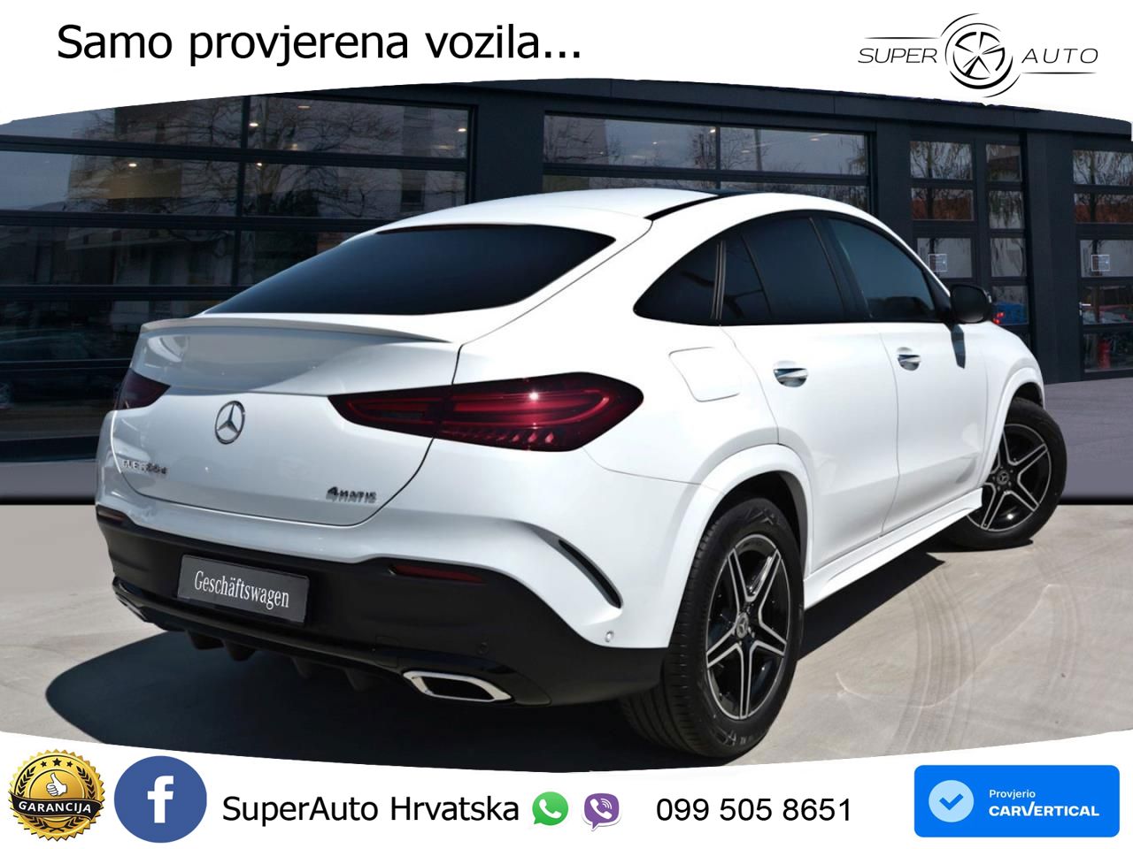 Mercedes GLE Coupe 300d (269 ks) EQ Boost 4MATIC 9G-TRONIC AMG LED+GR SJED+ACC