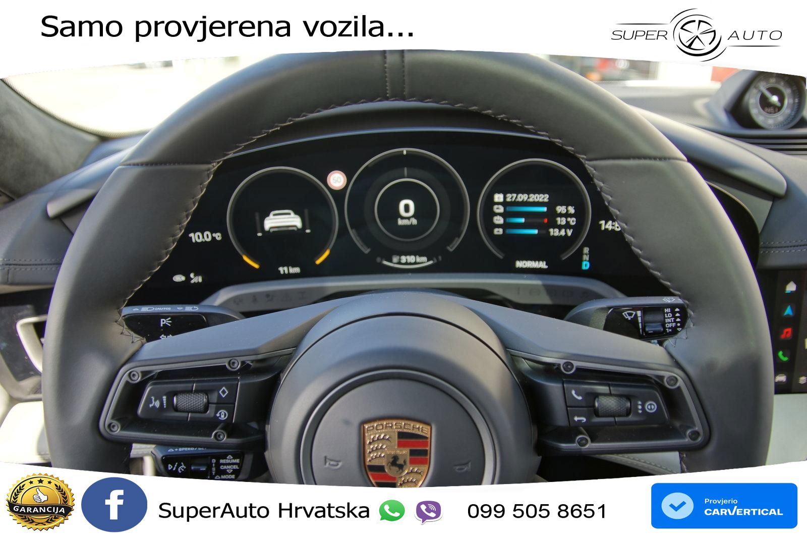 Porsche Taycan Turbo S 93.4 kWh (761 KS)