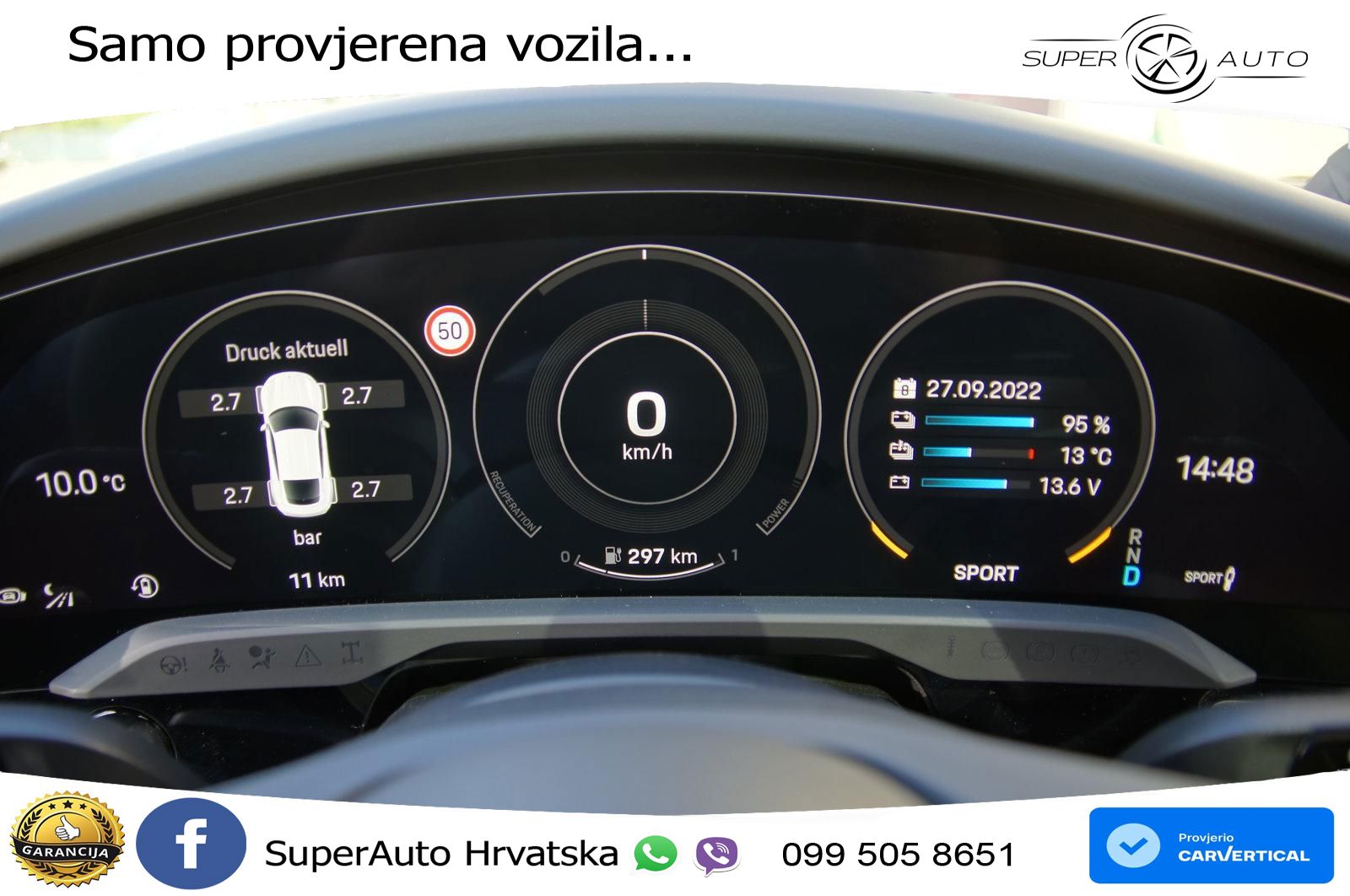 Porsche Taycan Turbo S 93.4 kWh (761 KS)