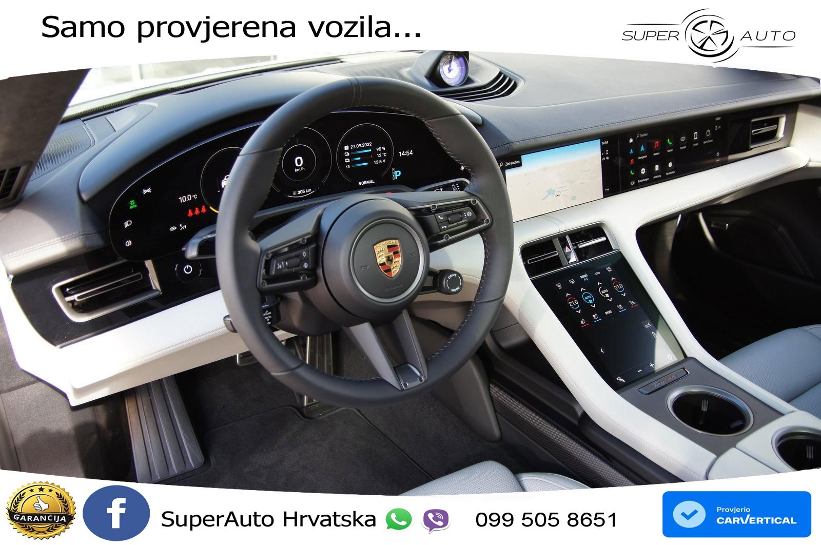 Porsche Taycan Turbo S 93.4 kWh (761 KS)