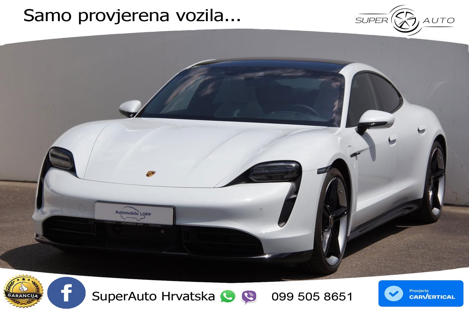 Porsche Taycan Turbo S 93.4 kWh (761 KS)