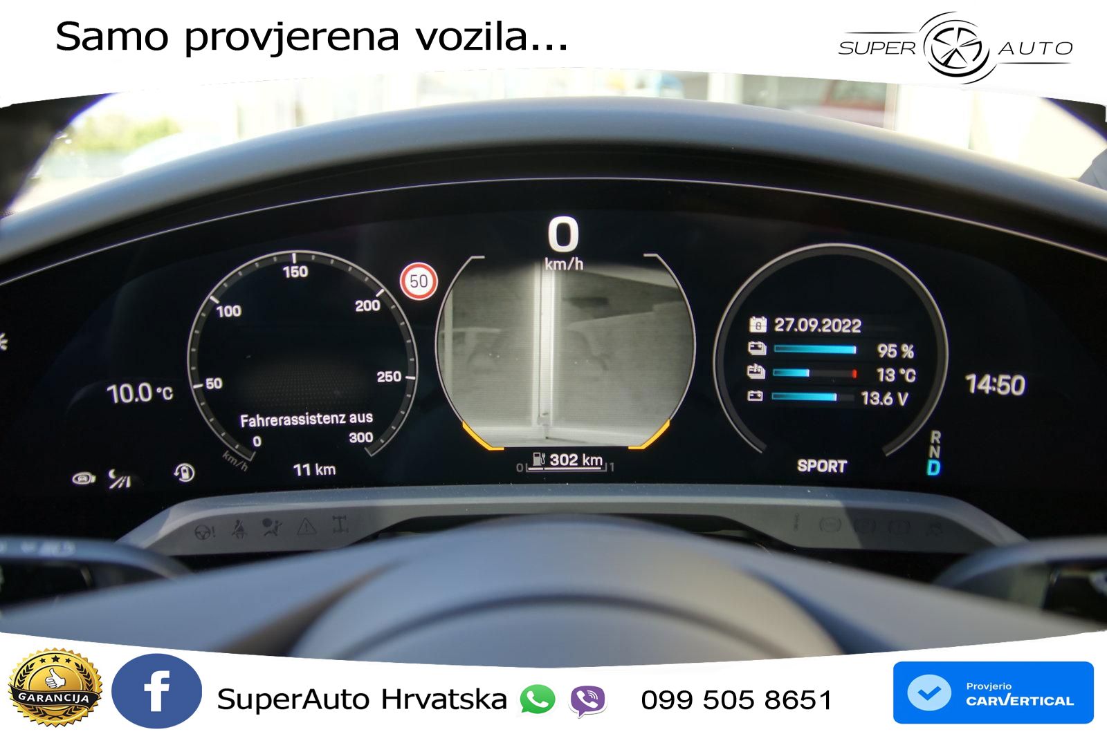 Porsche Taycan Turbo S 93.4 kWh (761 KS)