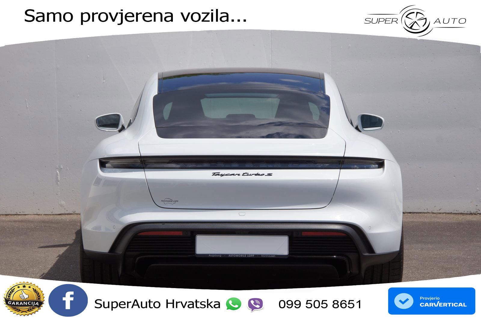 Porsche Taycan Turbo S 93.4 kWh (761 KS)