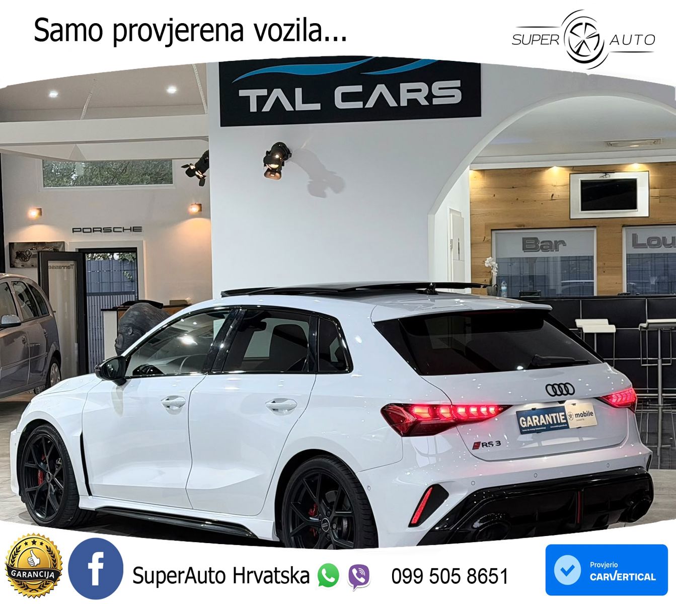 Audi RS3 Sedan 2.5 TFSI (400 KS) quattro S tronic LED+GR SJED+ACC