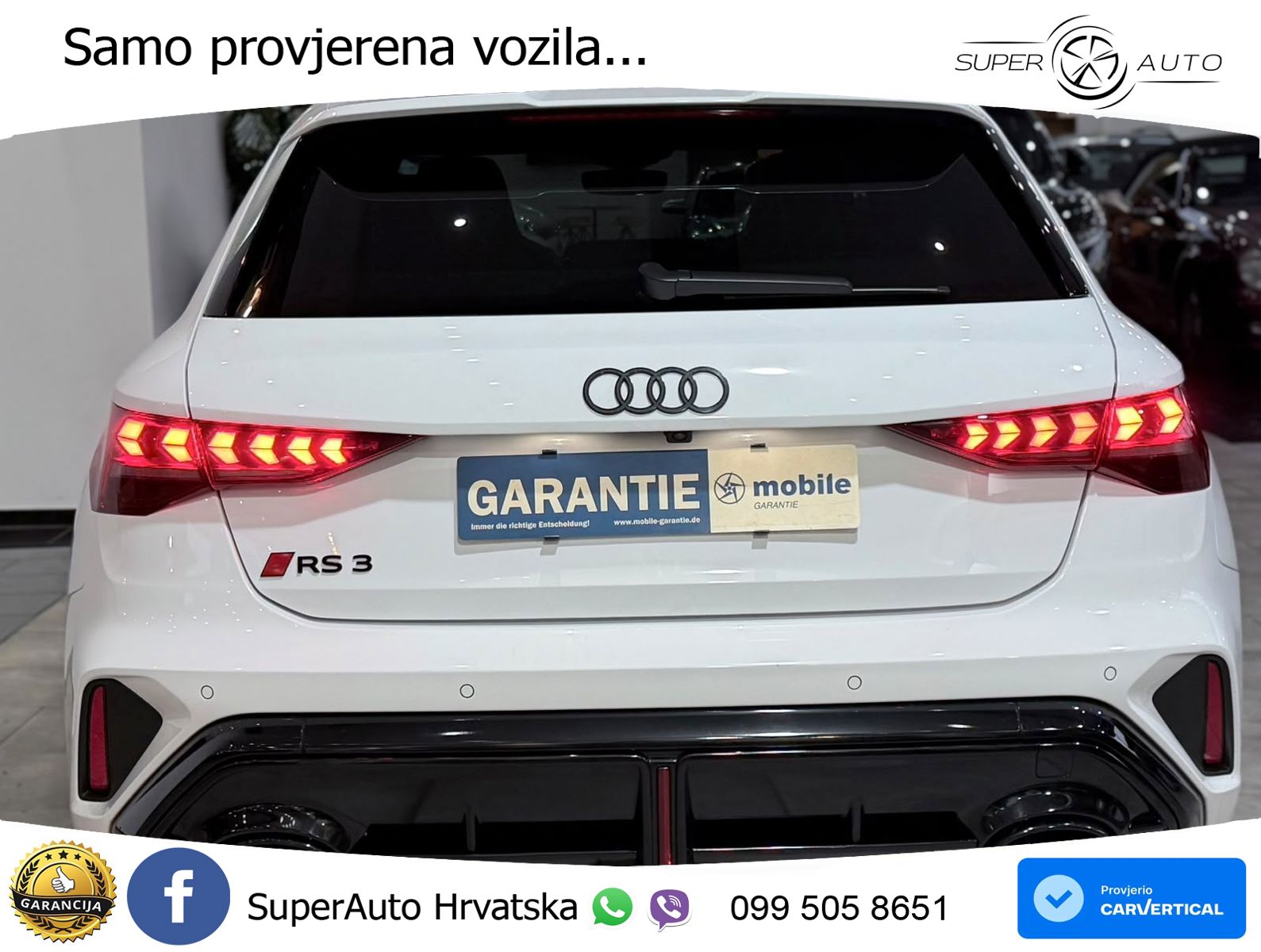 Audi RS3 Sedan 2.5 TFSI (400 KS) quattro S tronic LED+GR SJED+ACC