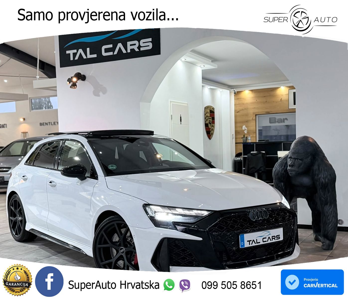 Audi RS3 Sedan 2.5 TFSI (400 KS) quattro S tronic LED+GR SJED+ACC