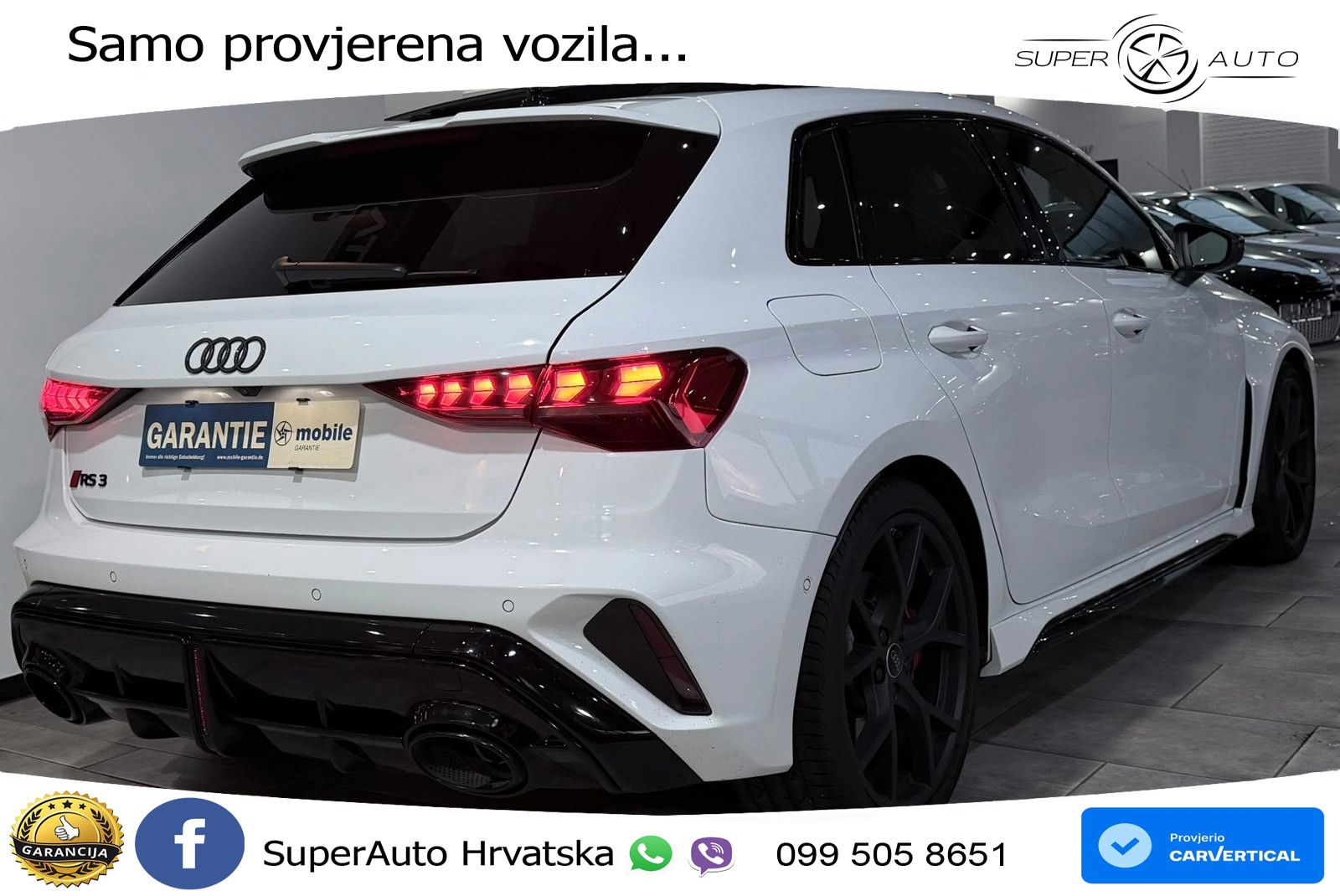 Audi RS3 Sedan 2.5 TFSI (400 KS) quattro S tronic LED+GR SJED+ACC