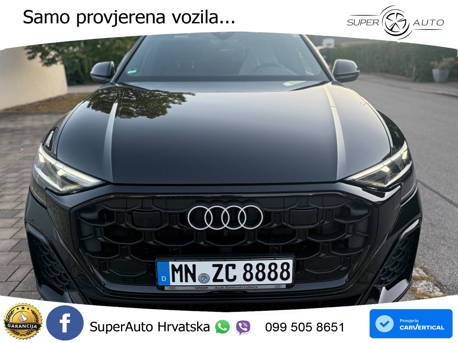 Audi Q8 50 TDI V6 (286 KS) quattro Tiptronic S line LED+GR SJED+ACC
