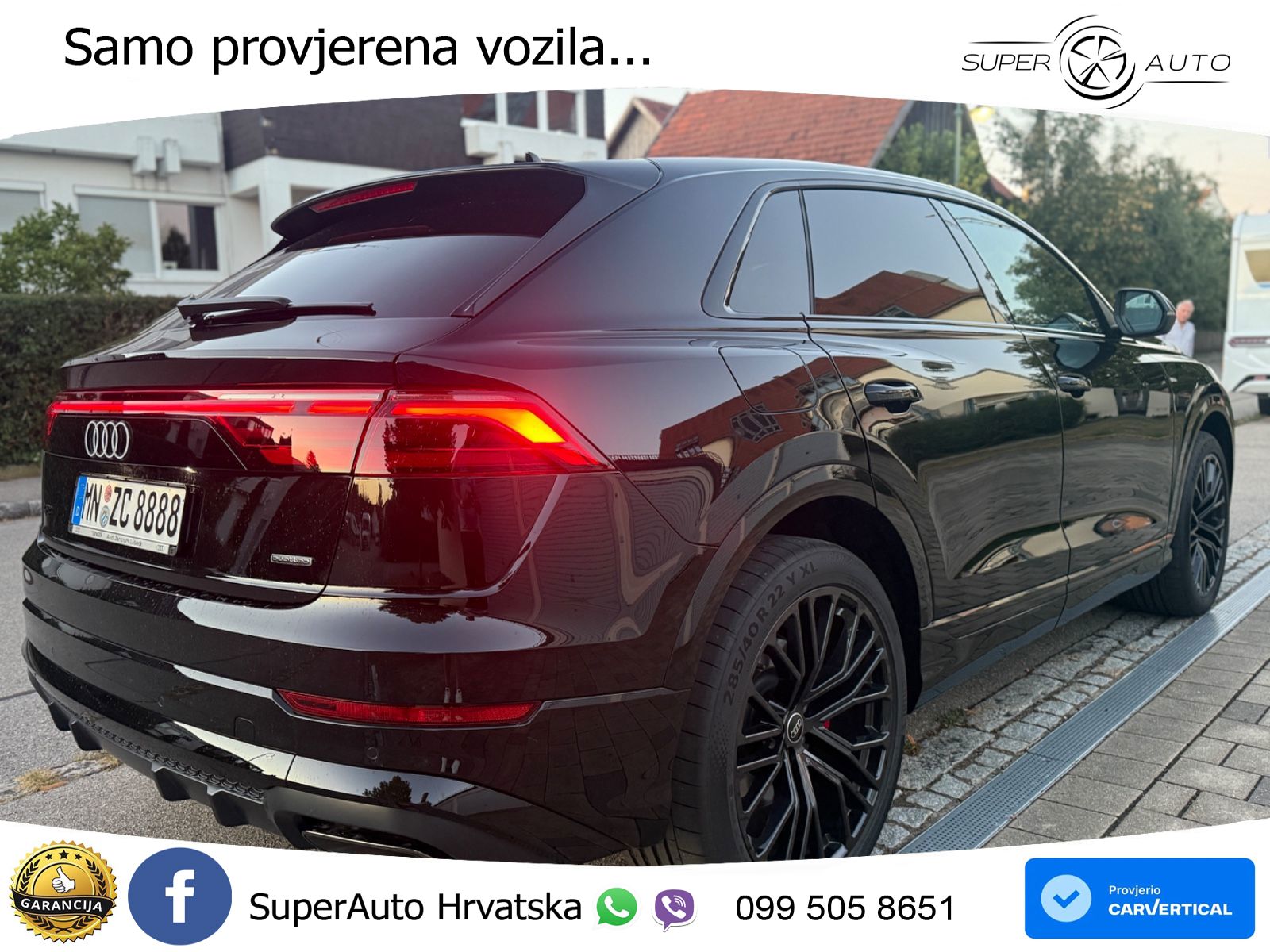 Audi Q8 50 TDI V6 (286 KS) quattro Tiptronic S line LED+GR SJED+ACC