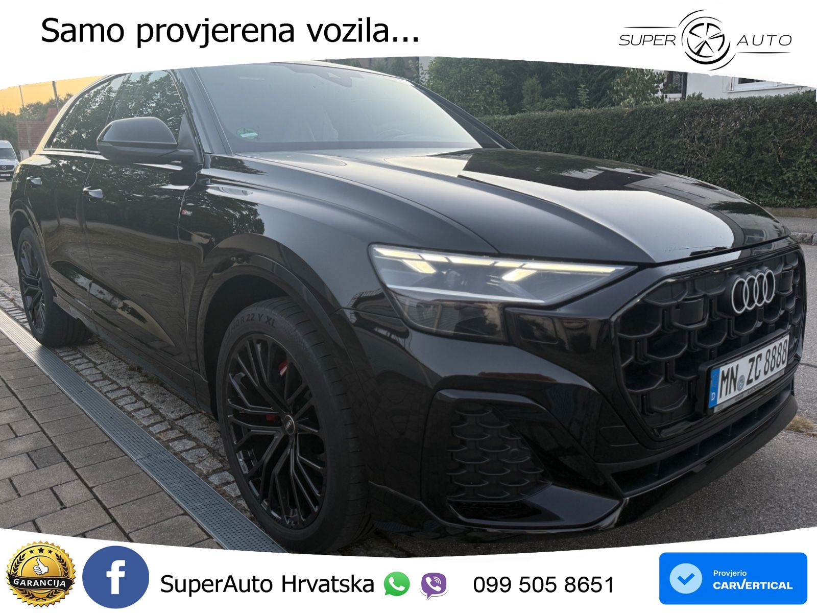 Audi Q8 50 TDI V6 (286 KS) quattro Tiptronic S line LED+GR SJED+ACC