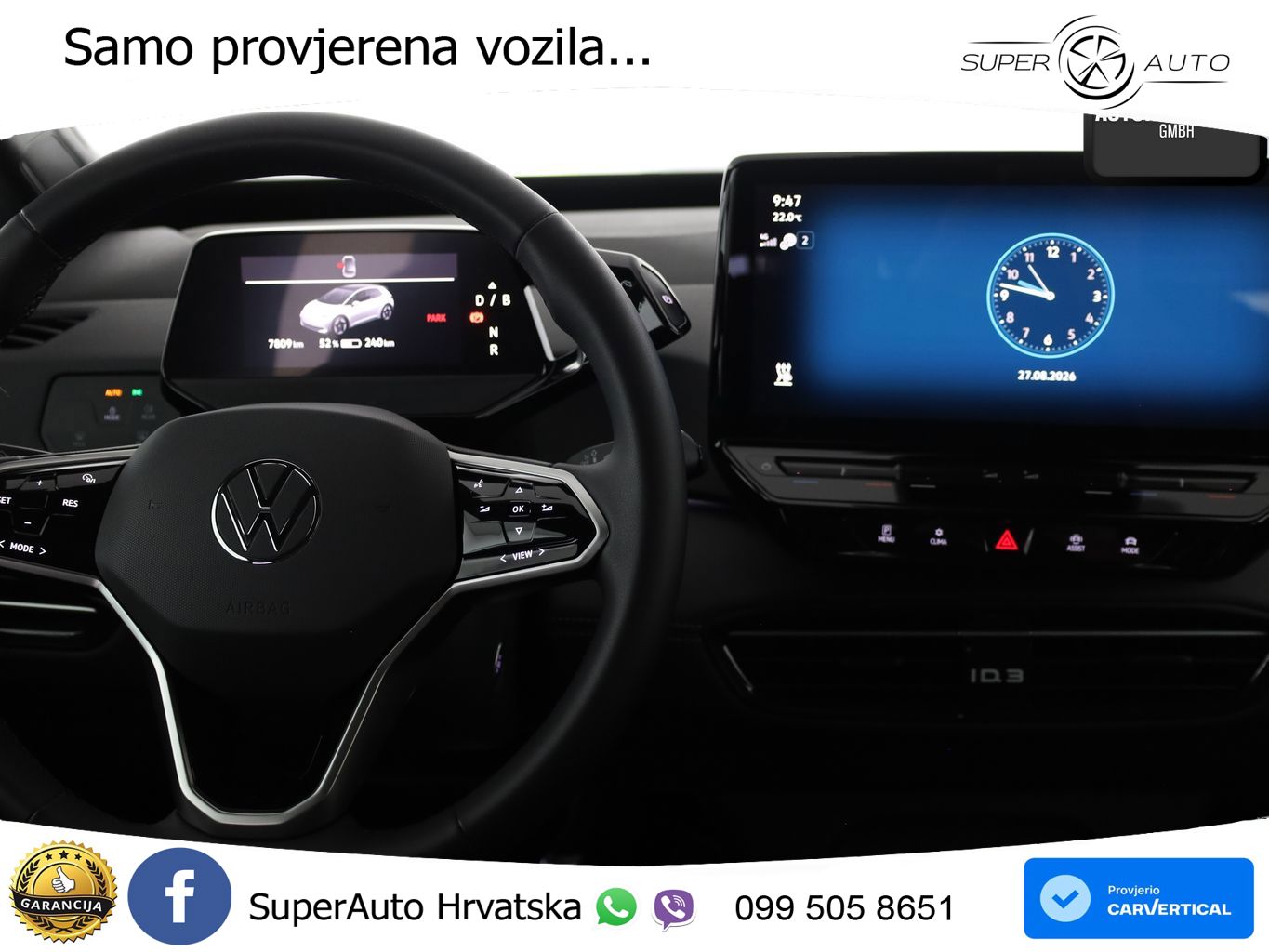 Volkswagen ID.3 Pro 62 kWh (204 KS)