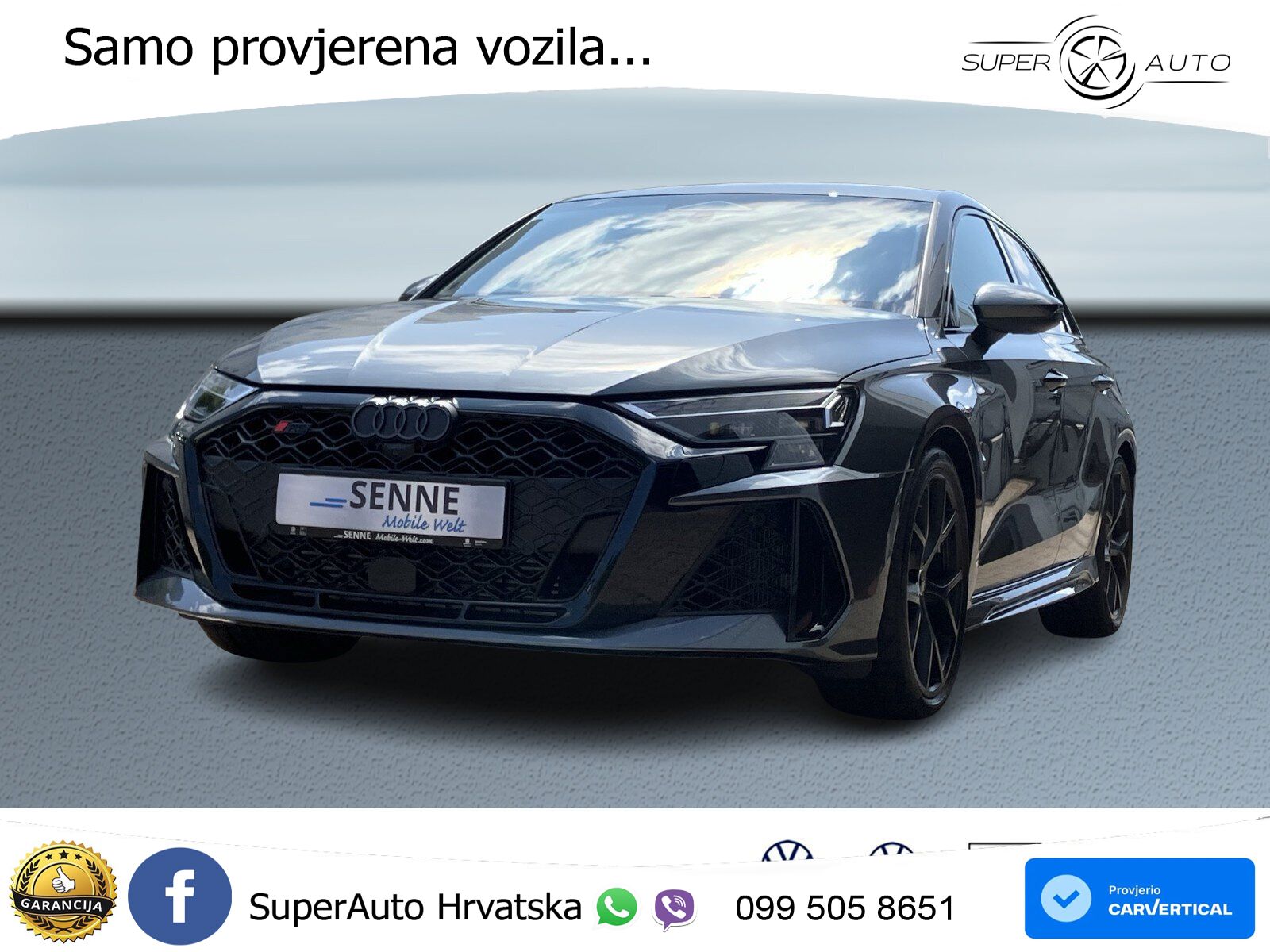 Audi RS3 Sedan 2.5 TFSI (400 KS) quattro S tronic LED+GR SJED+ACC