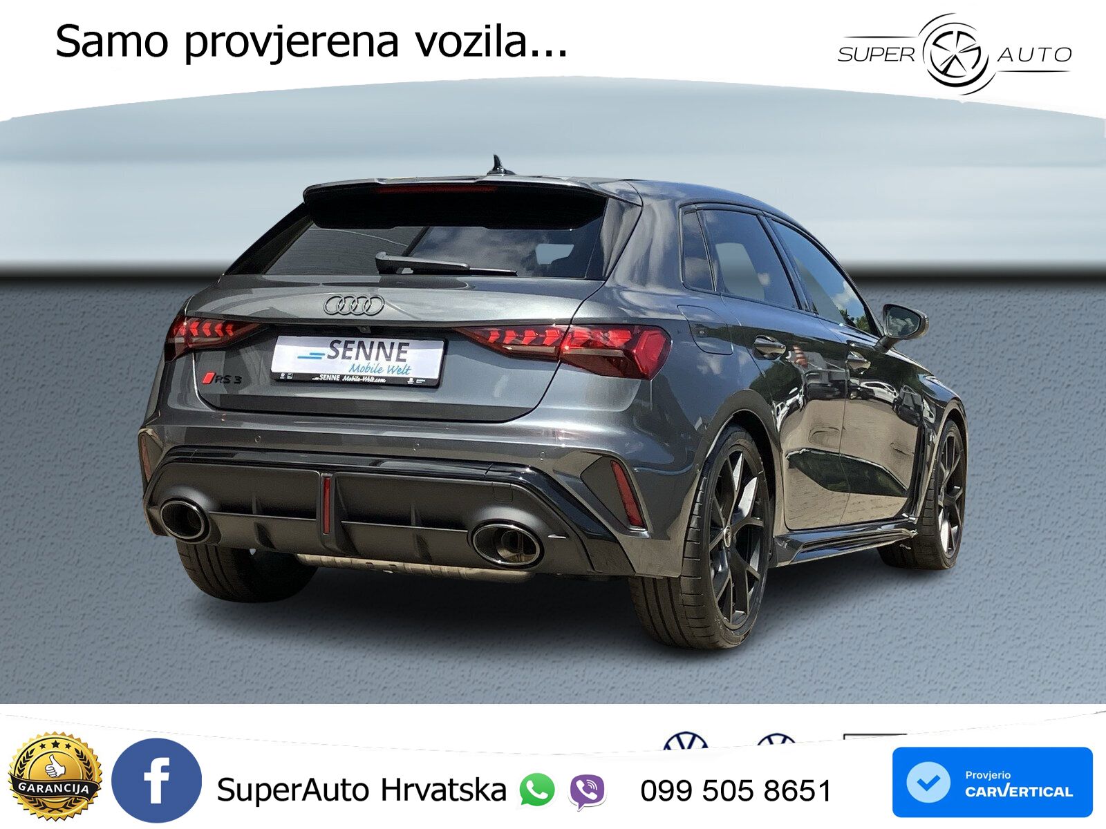 Audi RS3 Sedan 2.5 TFSI (400 KS) quattro S tronic LED+GR SJED+ACC