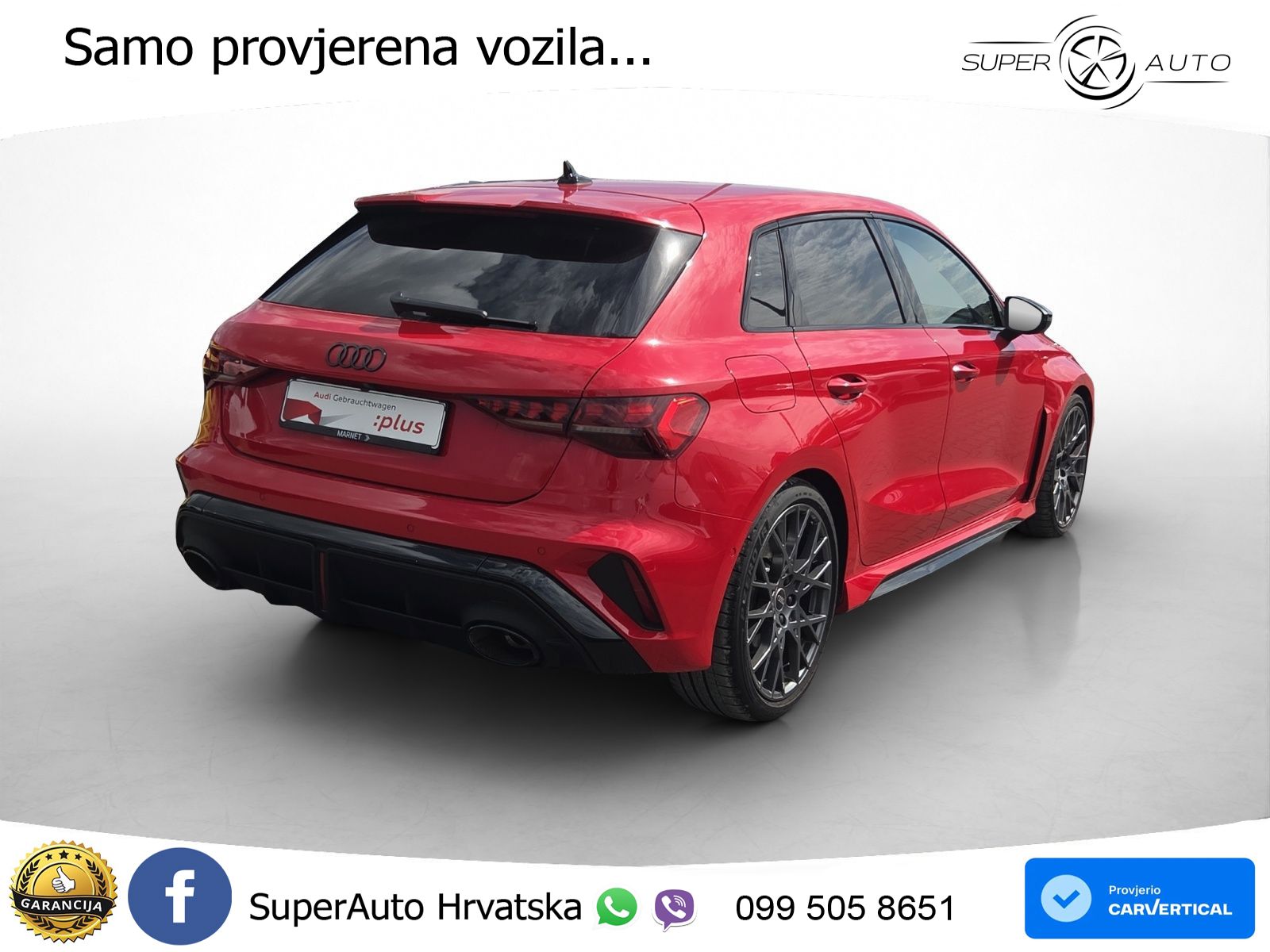 Audi RS3 Sportback 2.5 TFSI (400 KS) quattro S tronic LED+GR SJED+ACC