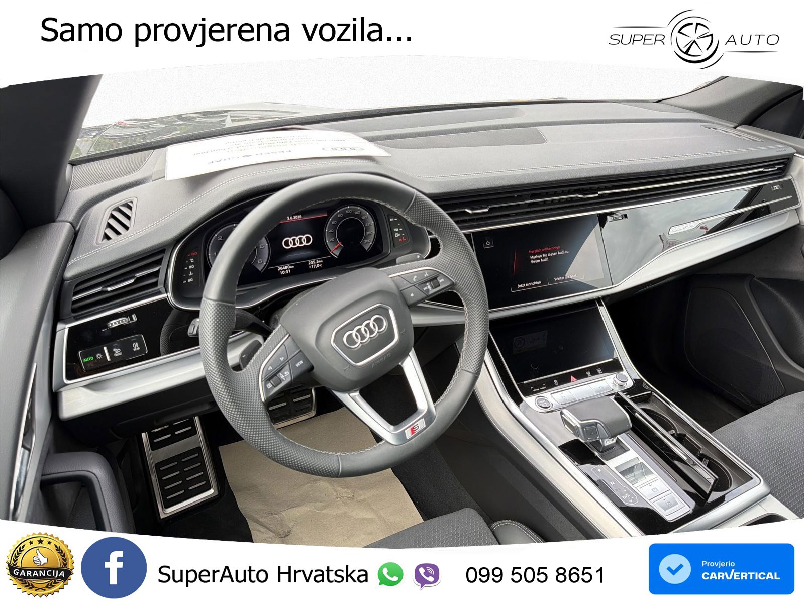 Audi Q8 50 TDI V6 (286 KS) quattro Tiptronic 2x S line LED+GR SJED+ACC