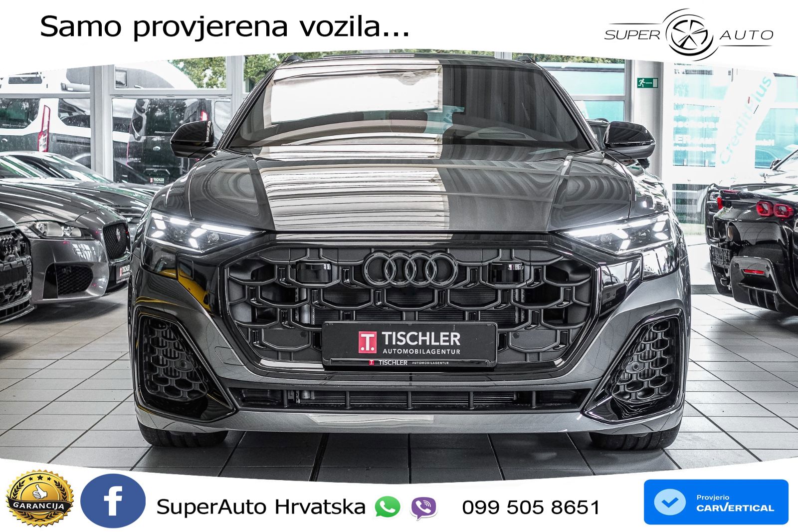 Audi Q8 50 TDI V6 (286 KS) quattro Tiptronic S line LED+GR SJED+ACC