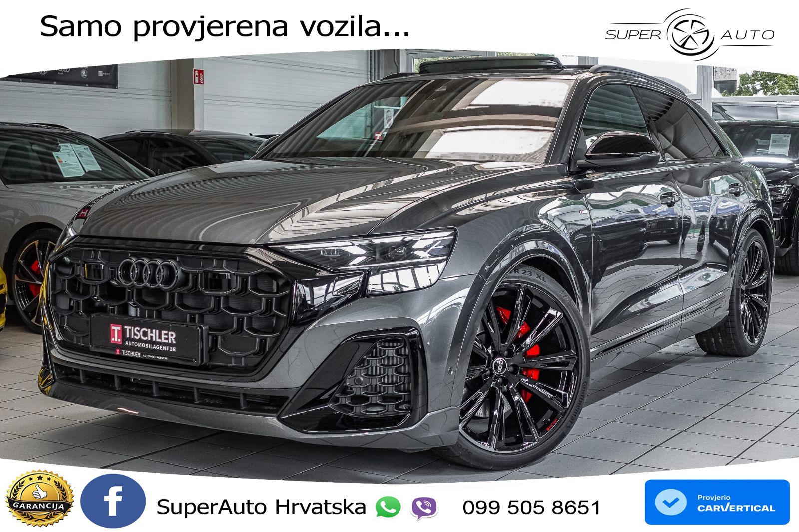 Audi Q8 50 TDI V6 (286 KS) quattro Tiptronic S line LED+GR SJED+ACC