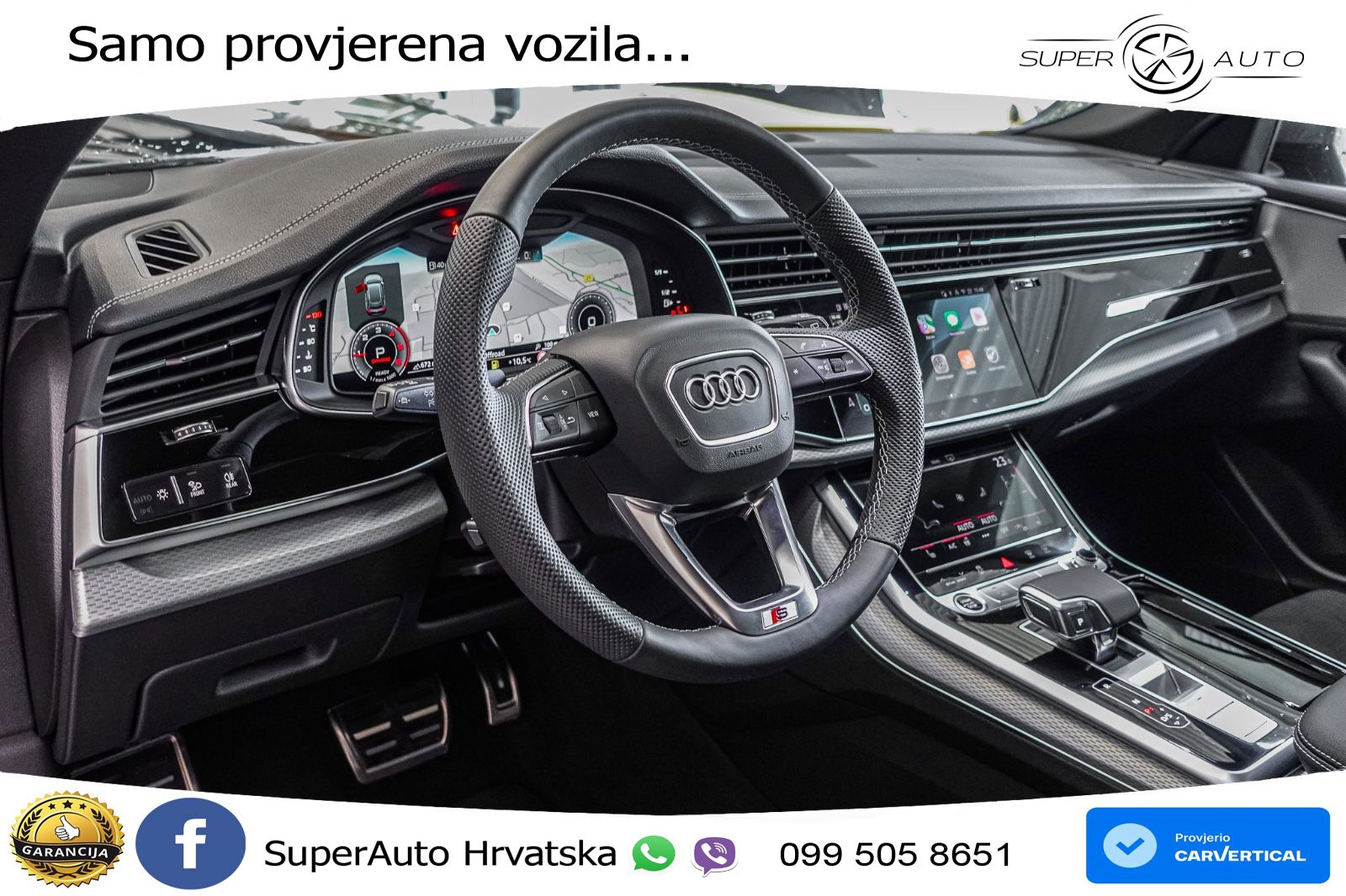 Audi Q8 50 TDI V6 (286 KS) quattro Tiptronic S line LED+GR SJED+ACC