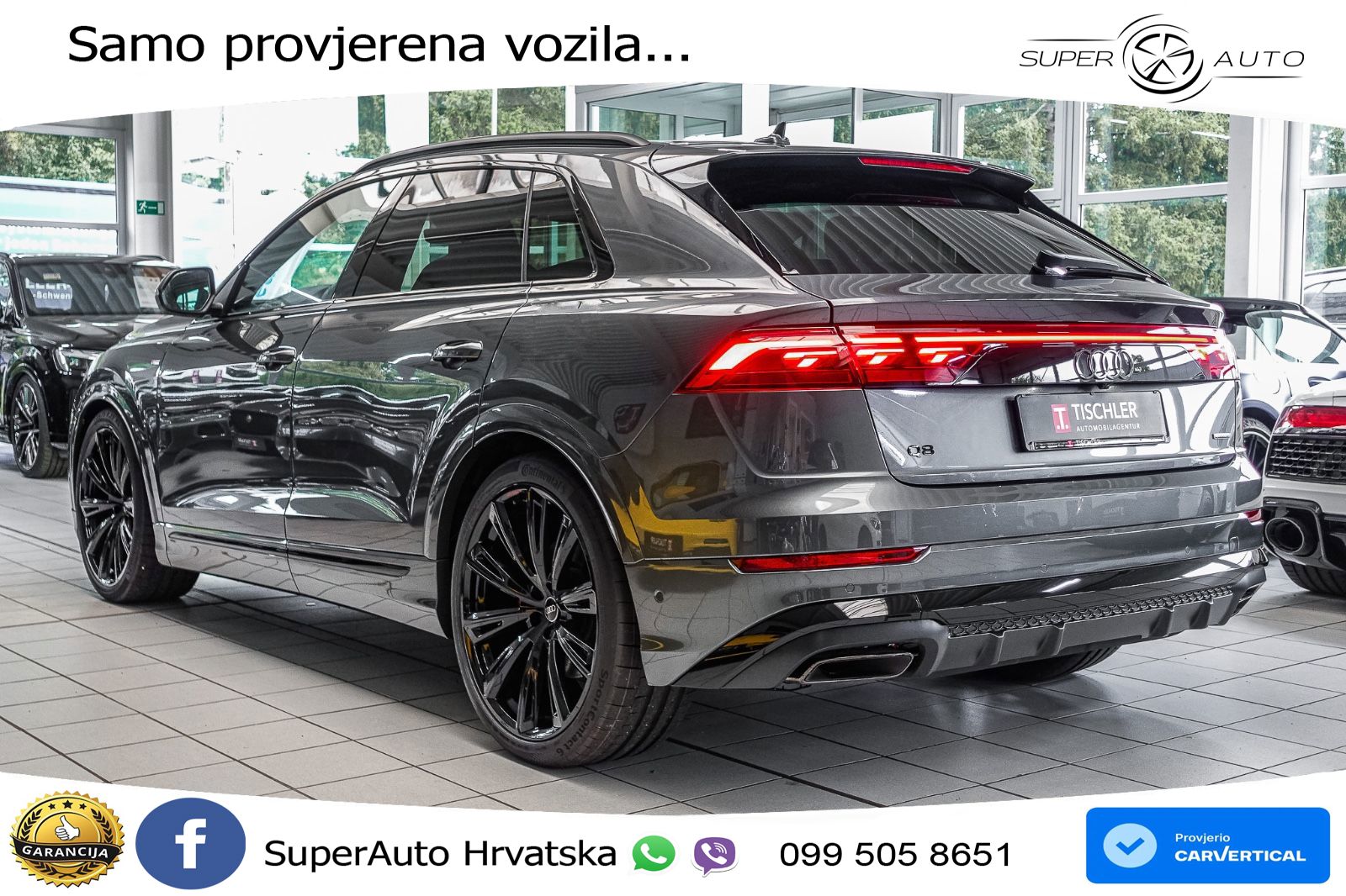 Audi Q8 50 TDI V6 (286 KS) quattro Tiptronic S line LED+GR SJED+ACC