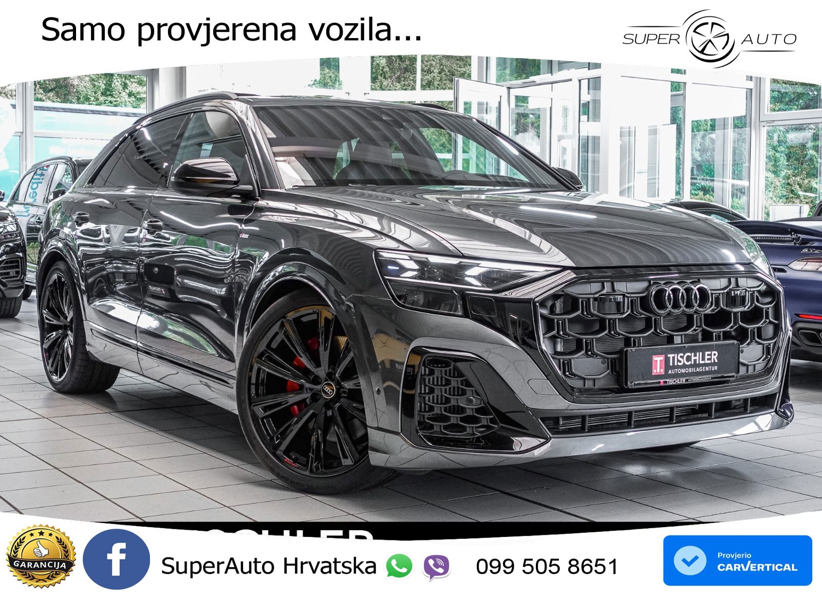 Audi Q8 50 TDI V6 (286 KS) quattro Tiptronic S line LED+GR SJED+ACC