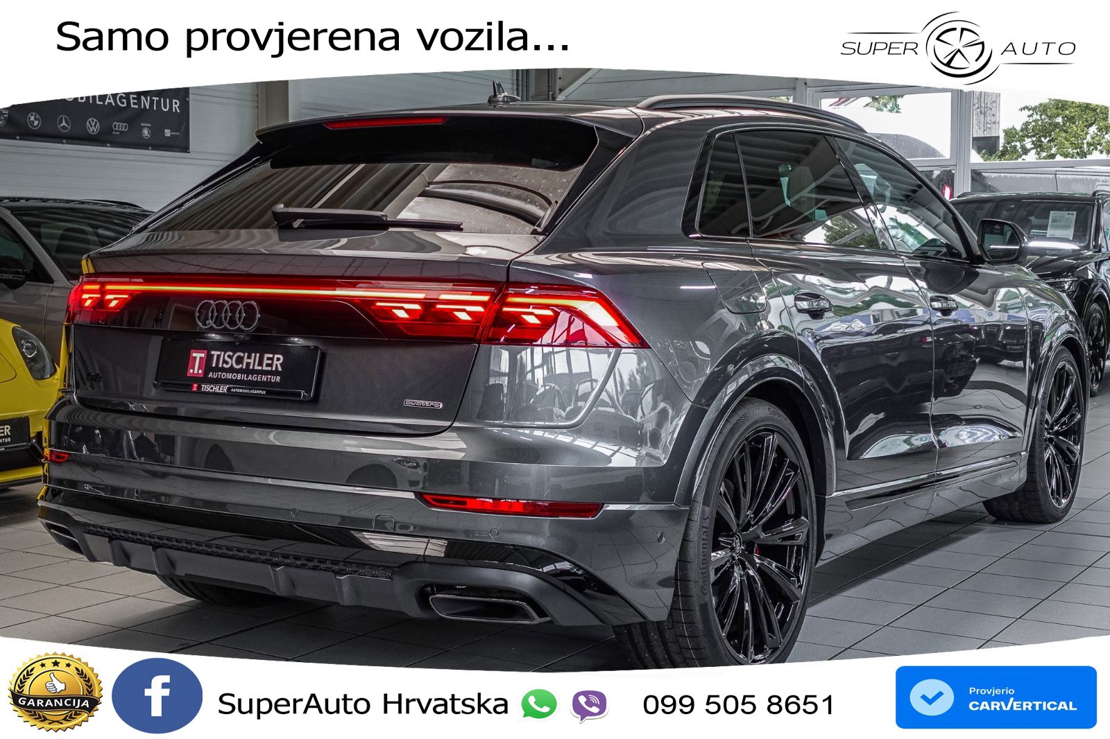 Audi Q8 50 TDI V6 (286 KS) quattro Tiptronic S line LED+GR SJED+ACC