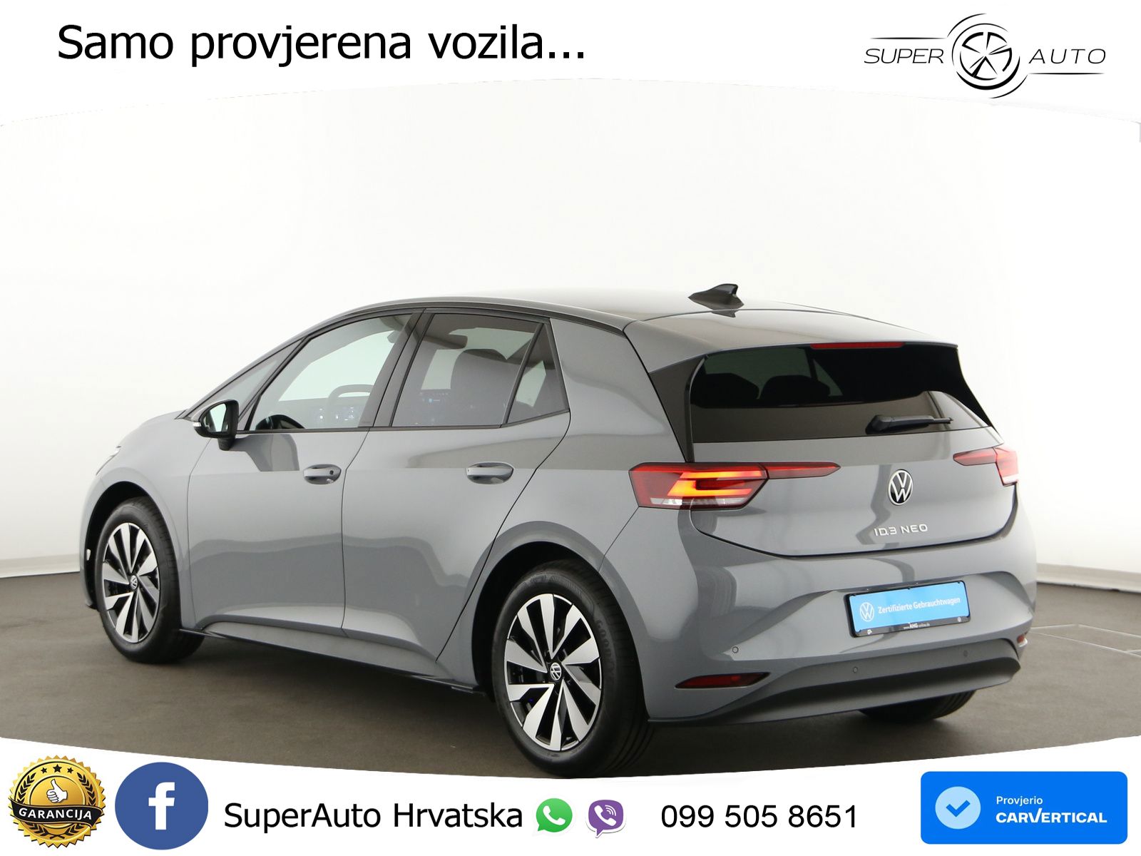 Volkswagen ID.3 Pure 55 kWh (170 KS) LED+GR SJED+ACC