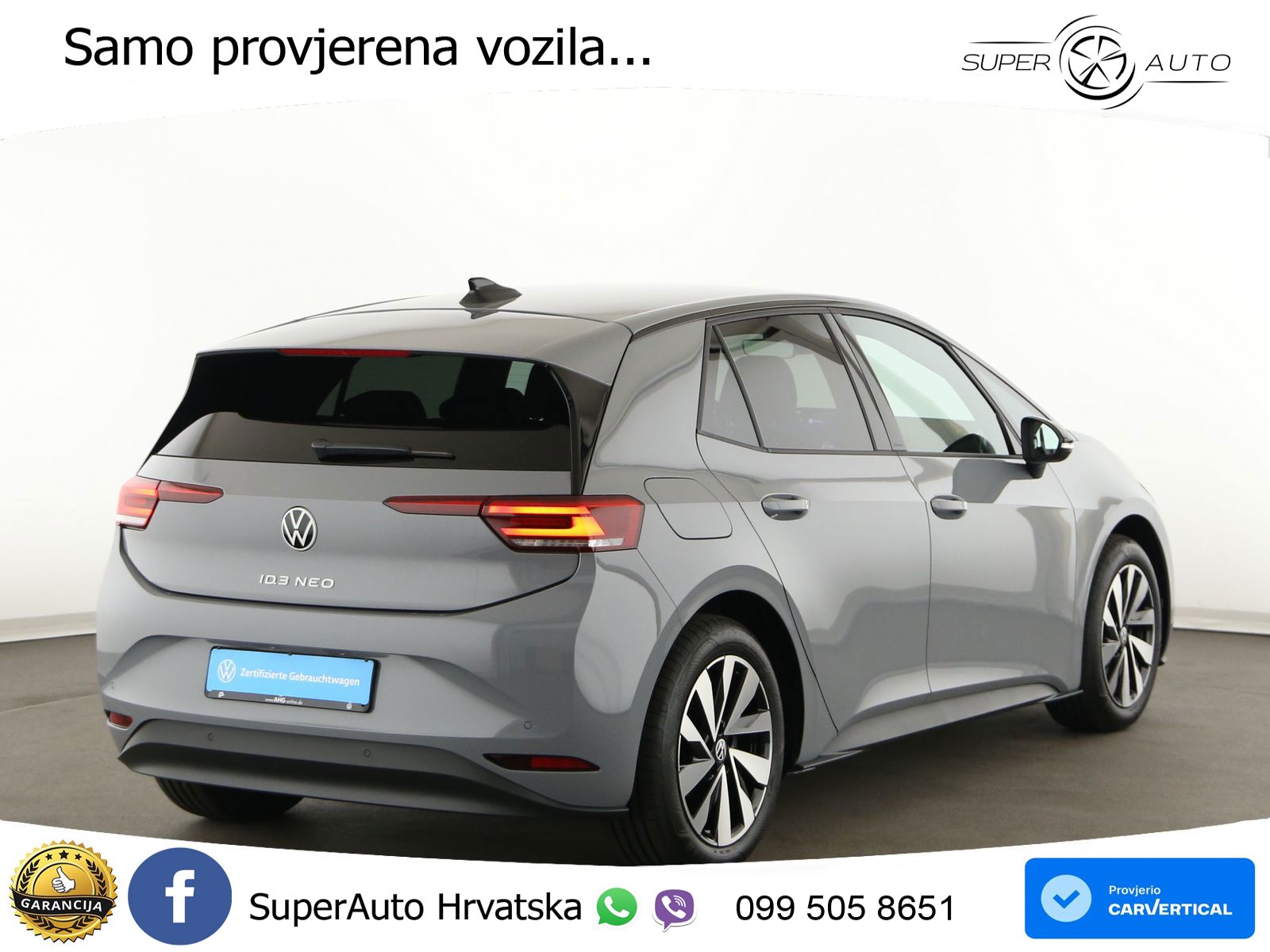 Volkswagen ID.3 Pure 55 kWh (170 KS) LED+GR SJED+ACC