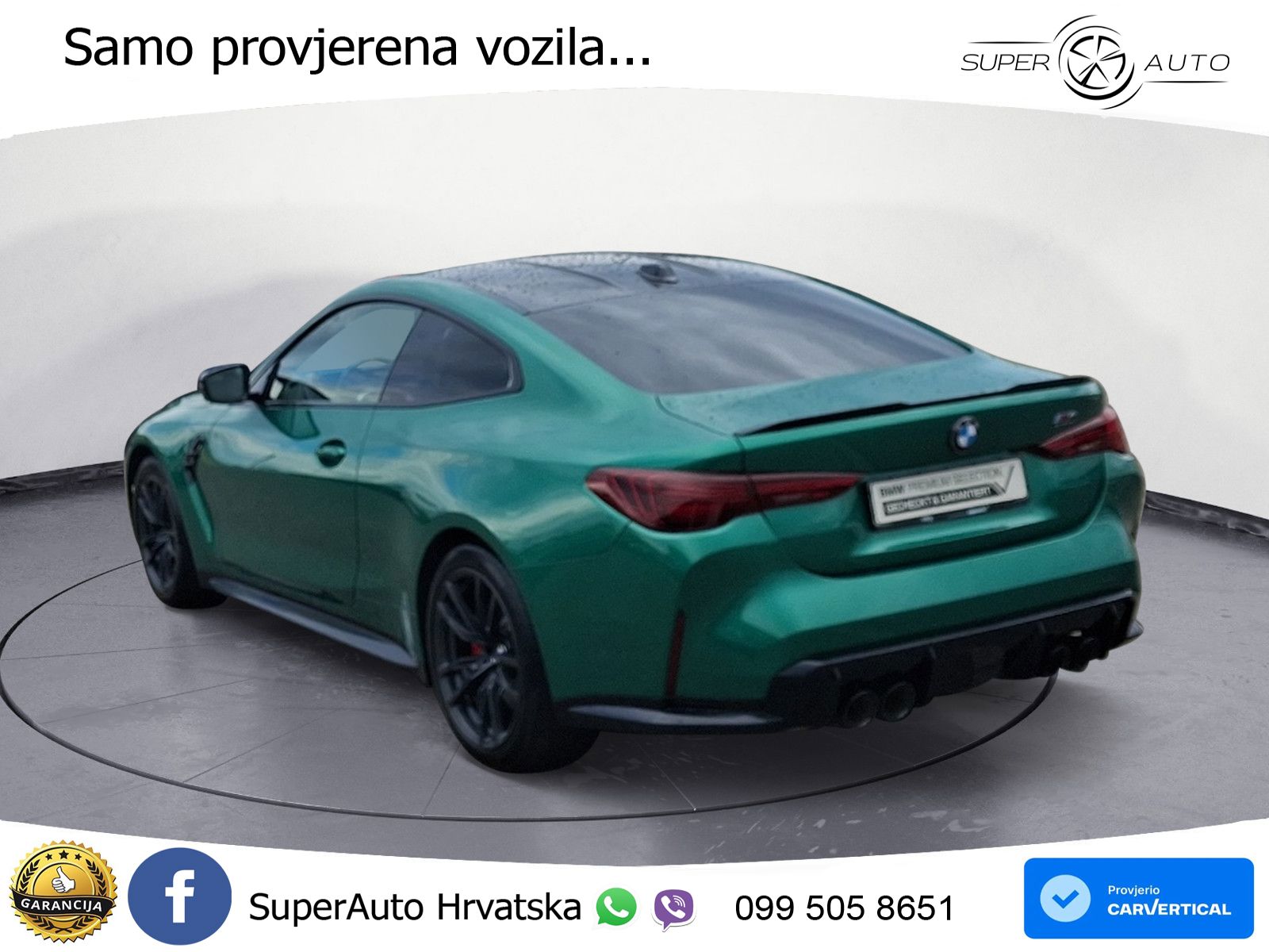 BMW M4 Competition 3.0 (510 KS) Steptronic LED+GR SJED+ACC