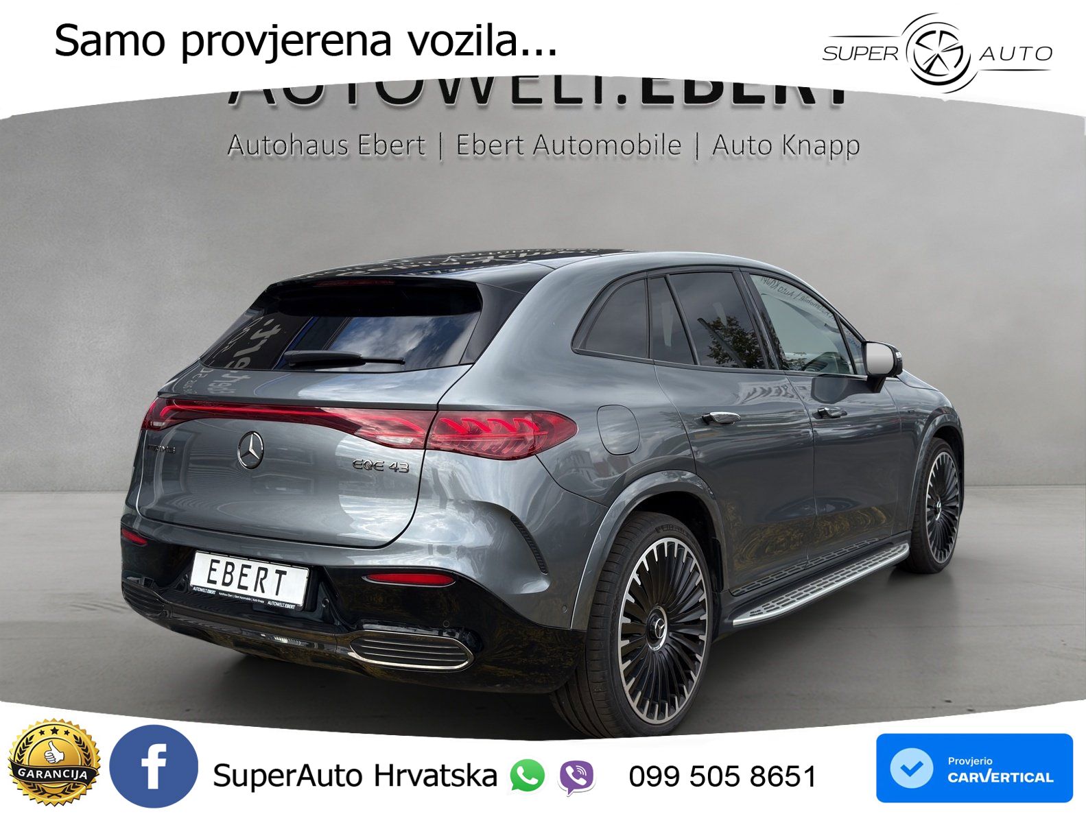 Mercedes EQE SUV AMG 43 100 kWh (476 KS) 4MATIC ACC+HEAD+4xGR SJED+360+PANO