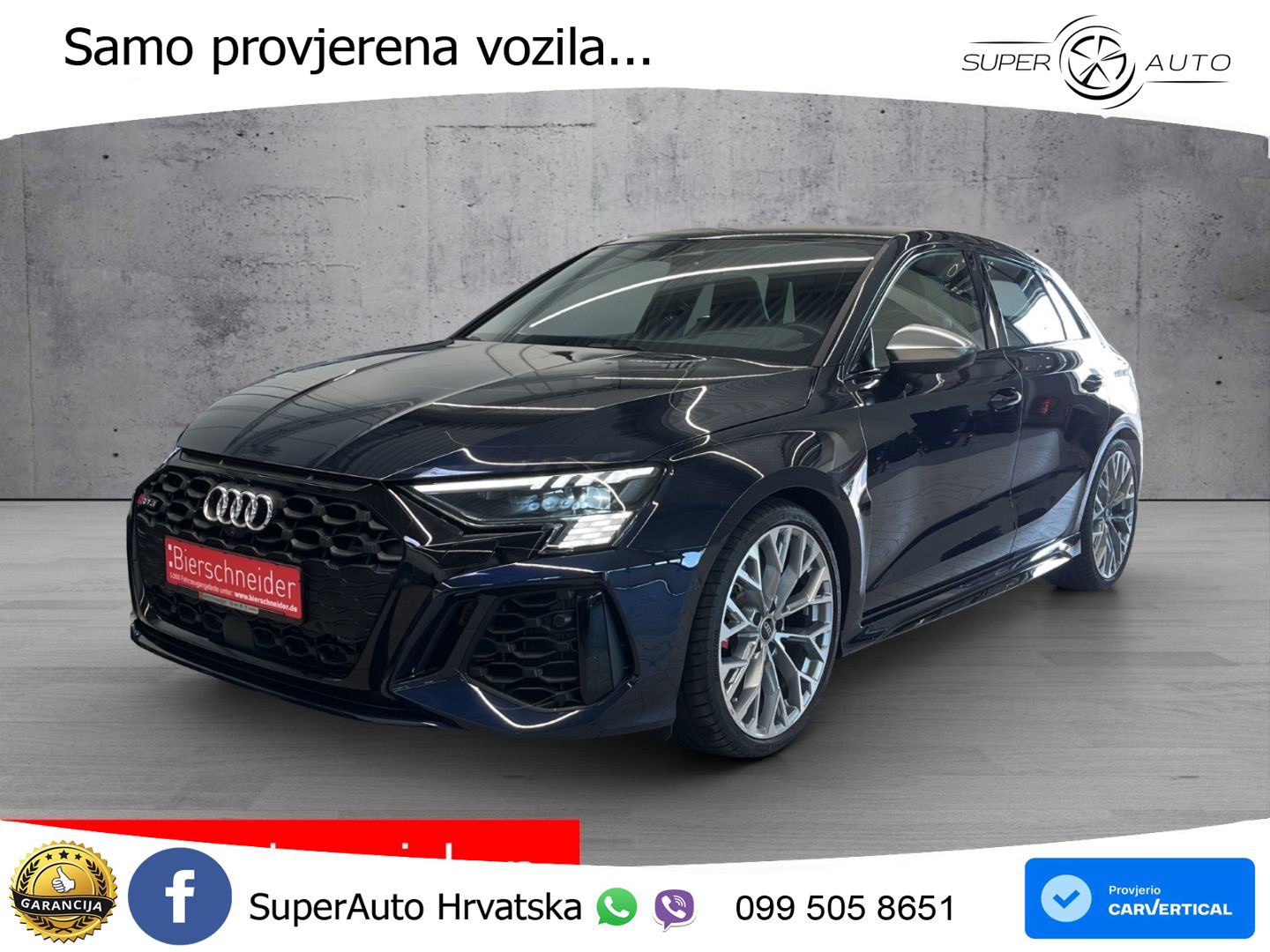 Audi RS3 Sportback 2.5 TFSI (400 KS) quattro S tronic LED+GR SJED+ACC