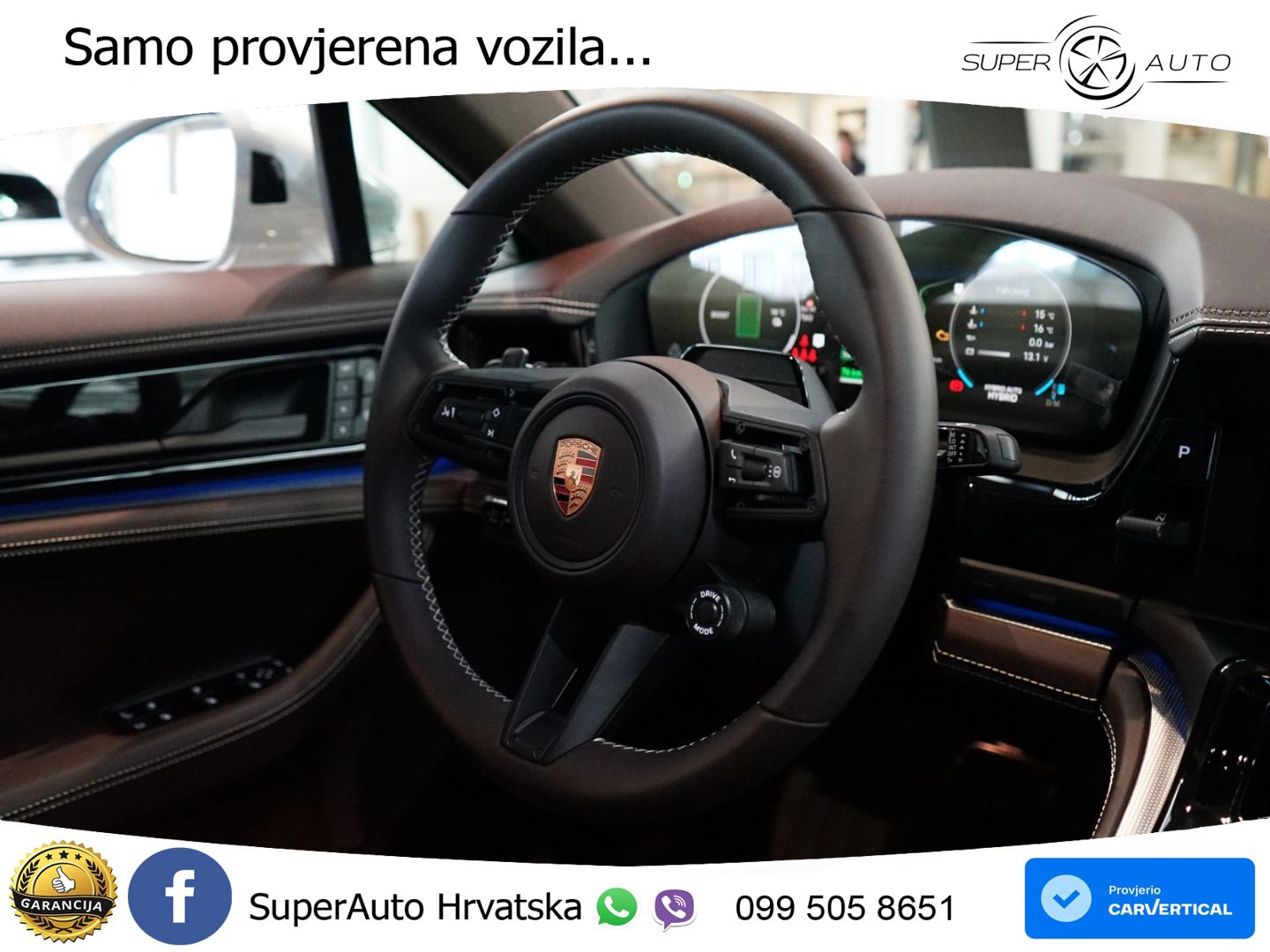 Porsche Panamera 4 2.9 V6 (470 KS) E-Hybrid PDK ACC+HEAD+4xGR SJED+360+PANO