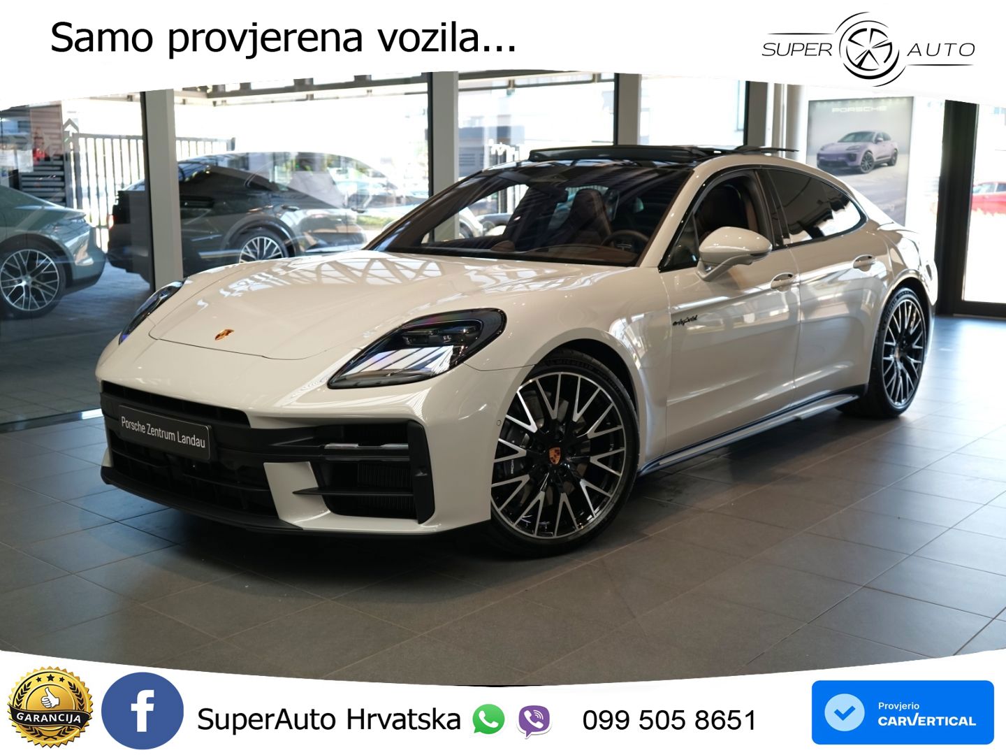 Porsche Panamera 4 2.9 V6 (470 KS) E-Hybrid PDK ACC+HEAD+4xGR SJED+360+PANO