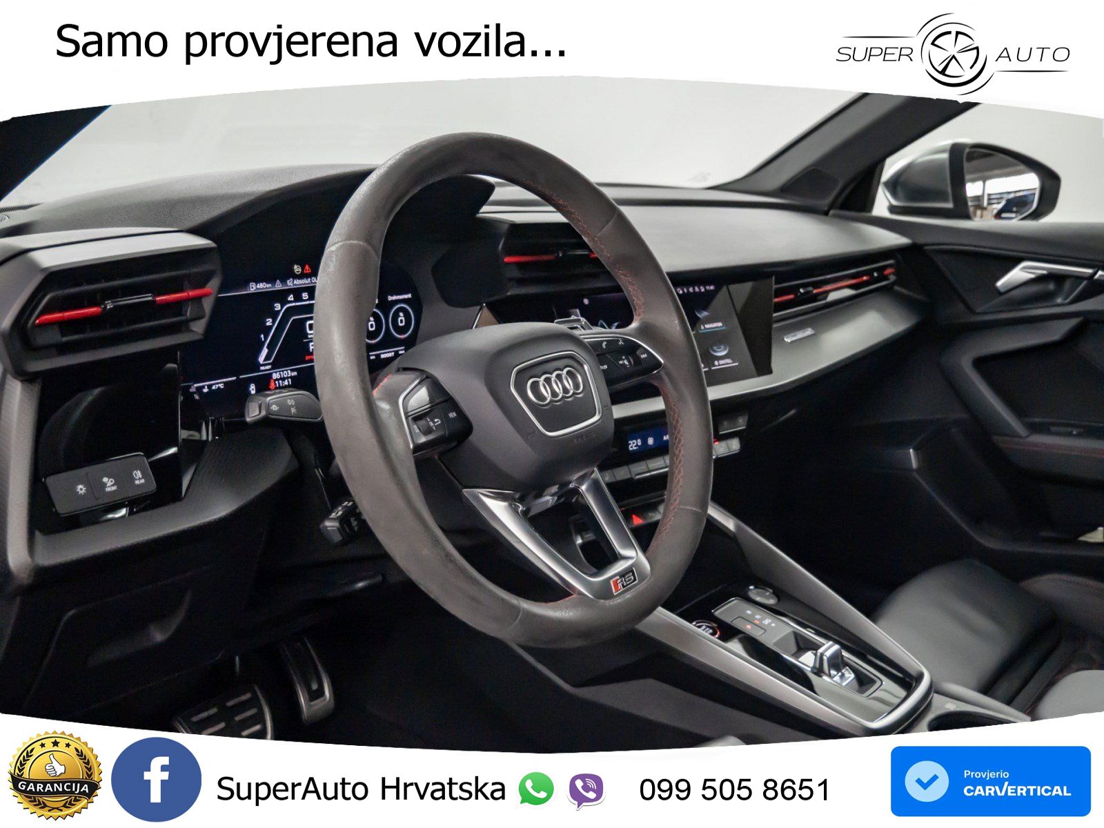 Audi RS3 Sportback 2.5 TFSI (400 KS) quattro S tronic LED+GR SJED+ACC