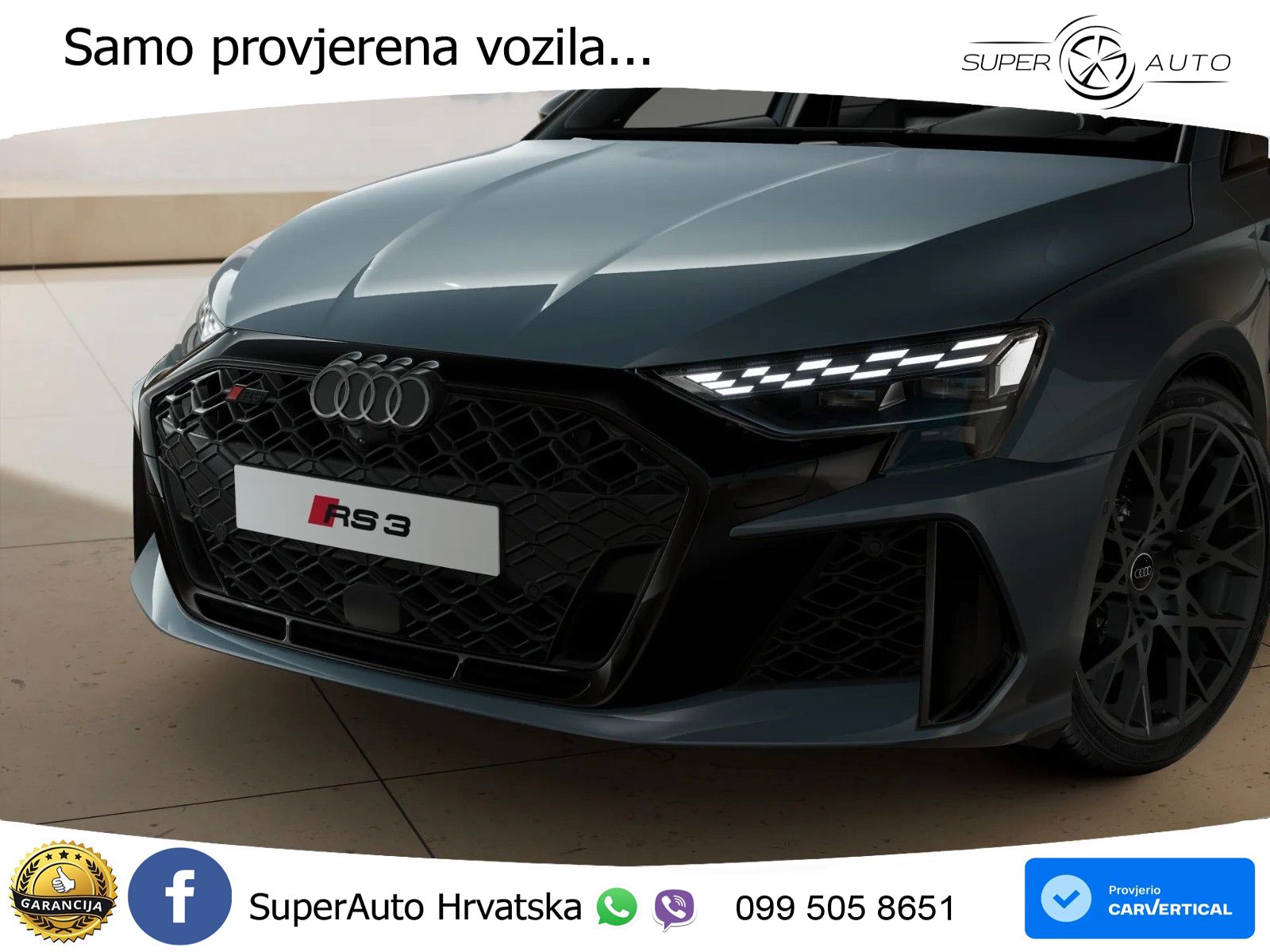 Audi RS3 Sedan 2.5 TFSI (400 KS) quattro S tronic LED+GR SJED+ACC